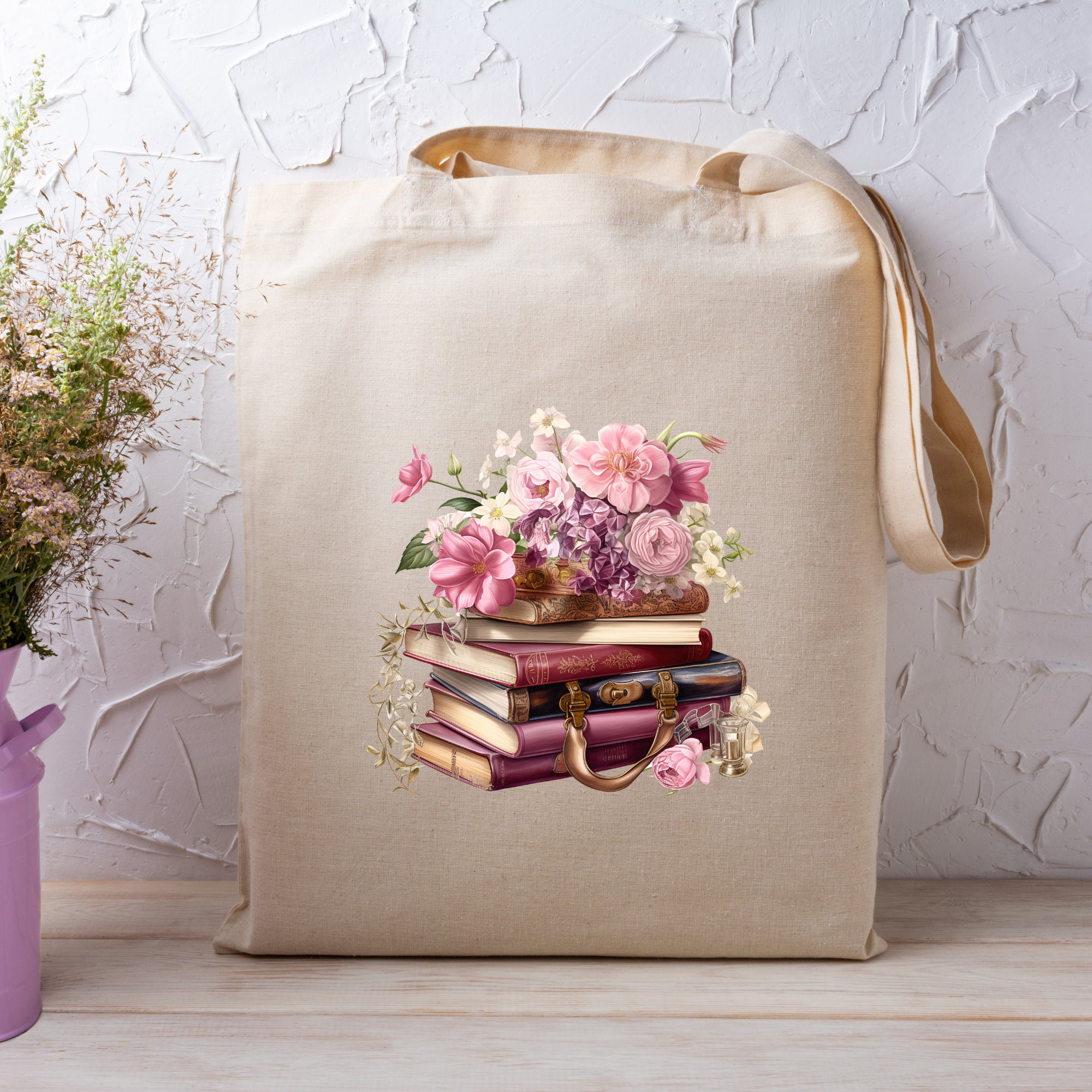 Stofftasche, Stoffbeutel, Büchertasche, Einkaufstasche, Tasche, Geschenk zum  Geburtstag, in Weiß oder Beige  #STSUB