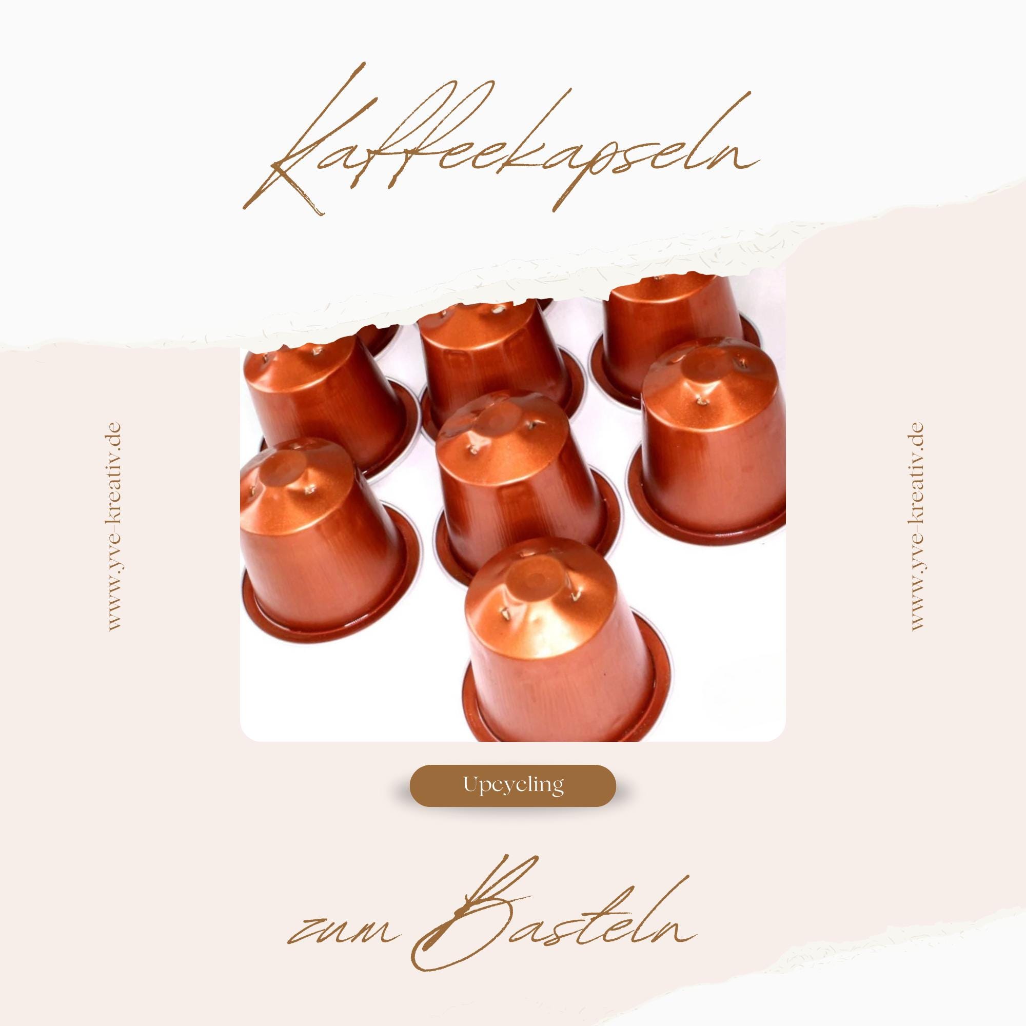 10 leere Kaffeekapseln Farbe : rotbraun zum Basteln Gestalten Bastelmaterial DIY Schmuckherstellung Zubehör #KNS 10 leere Kaffeekapseln Farbe : rotbraun zum Basteln Gestalten Bastelmaterial DIY Schmuckherstellung Zubehör #KNS