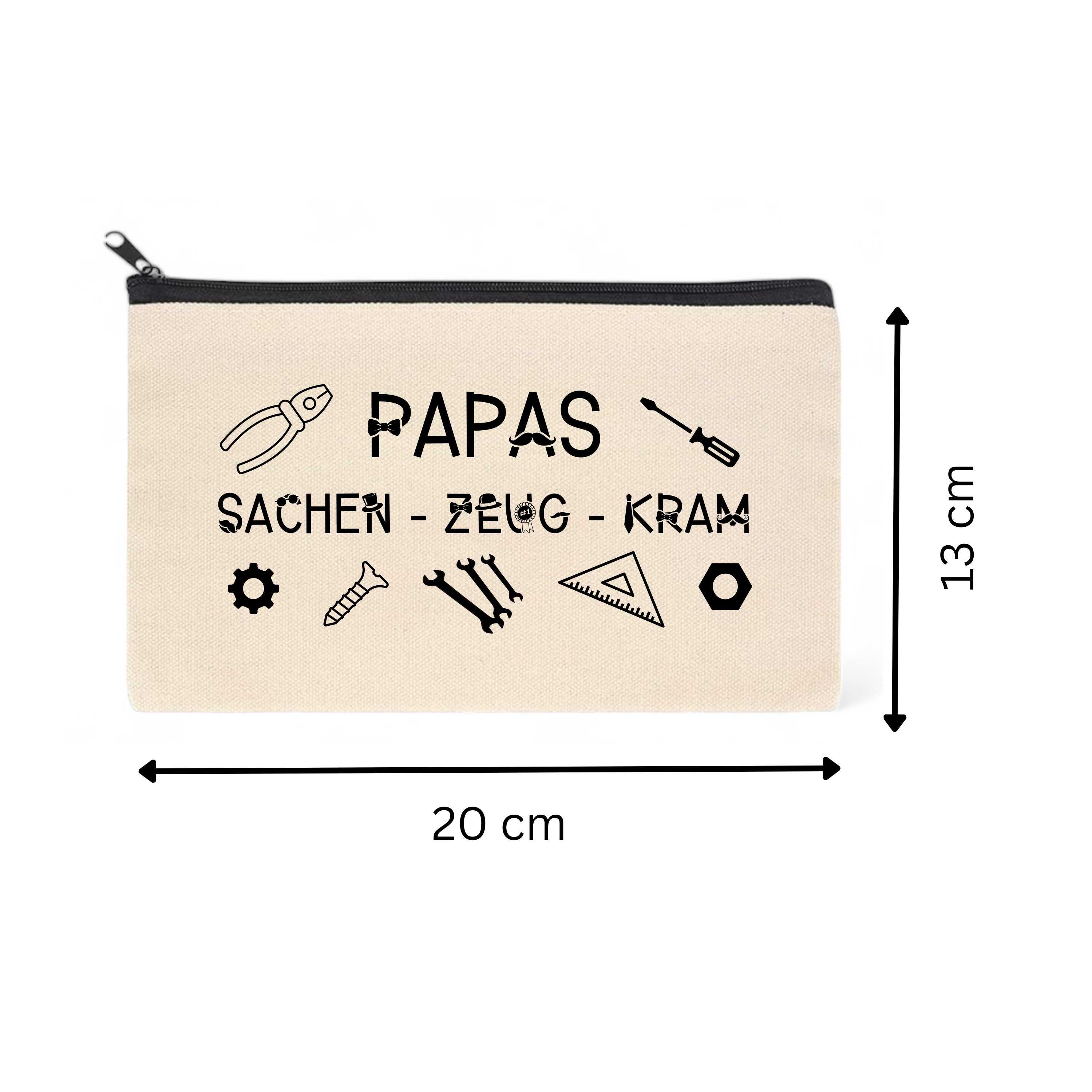 Federmäppchen, Mäppchen für den Mann, Kosmetiktasche, kleiner Stoffbeutel mit Reißverschluss  #FMBAUB