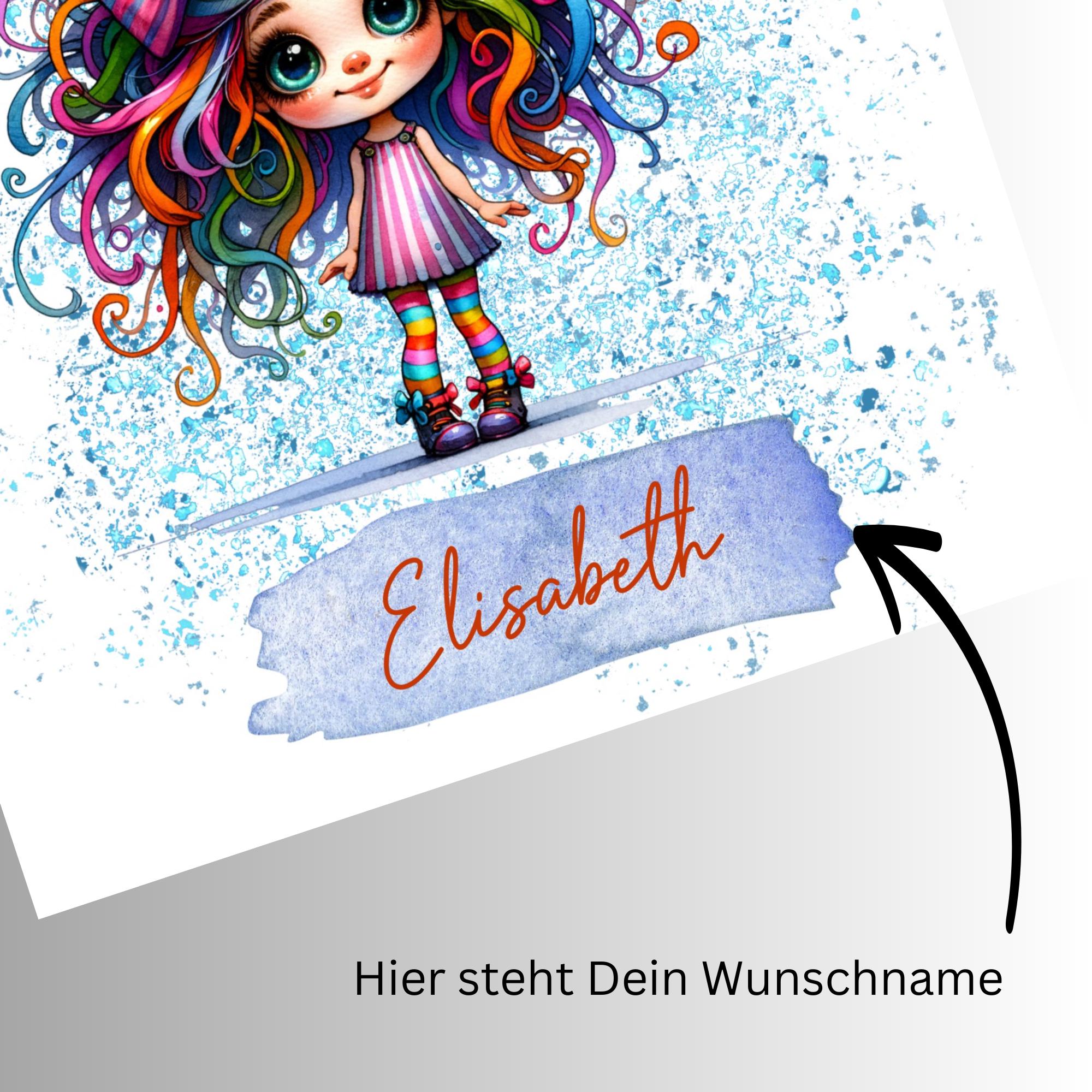Brillenputztuch personalisiert mit Namen bedrucktes Mikrofasertuch für Sonnenbrille Displays Geschenk Freundin Mitbringsel Tante #AL6P