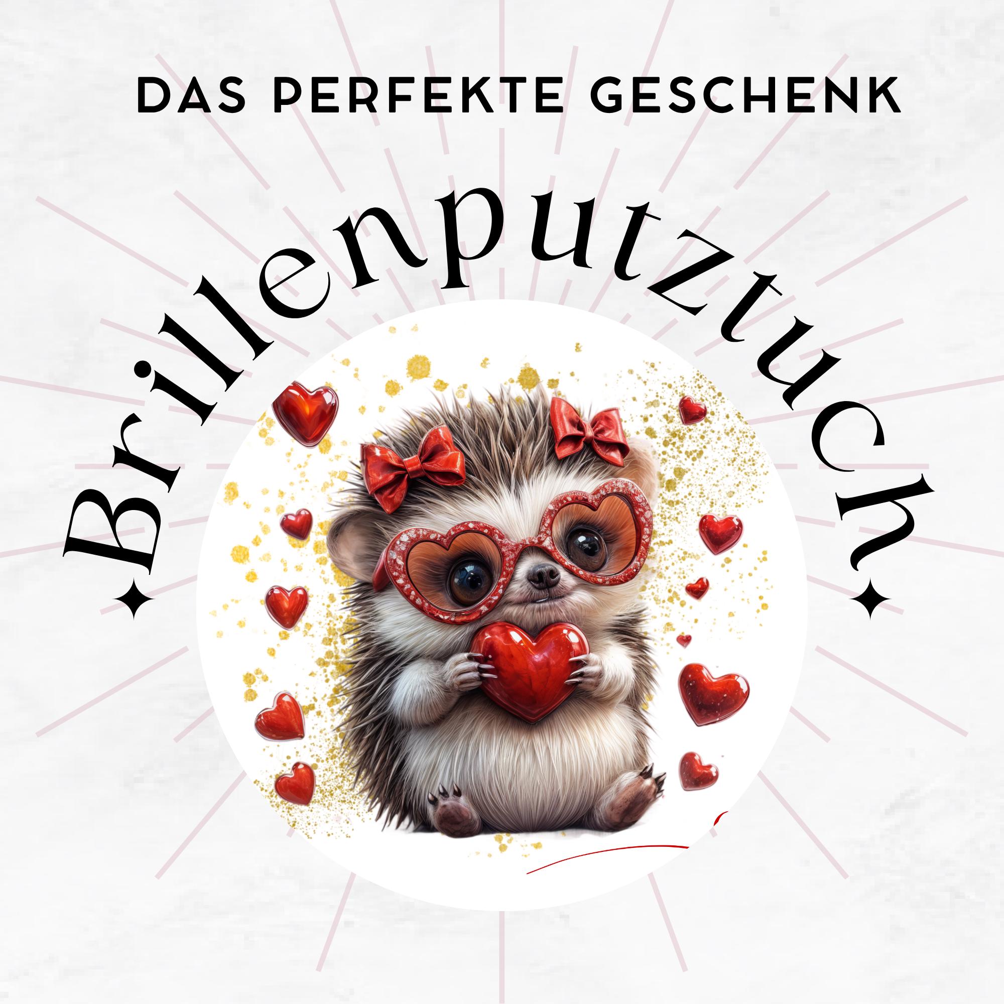 Brillenputztuch Igel bedrucktes Mikrofasertuch für Brillen Displays Geschenk Valentinstag Mitbringsel Verlobung Muttertag #TI28 Brillenputztuch Igel bedrucktes Mikrofasertuch für Brillen Displays Geschenk Valentinstag Mitbringsel Verlobung Muttertag #TI28