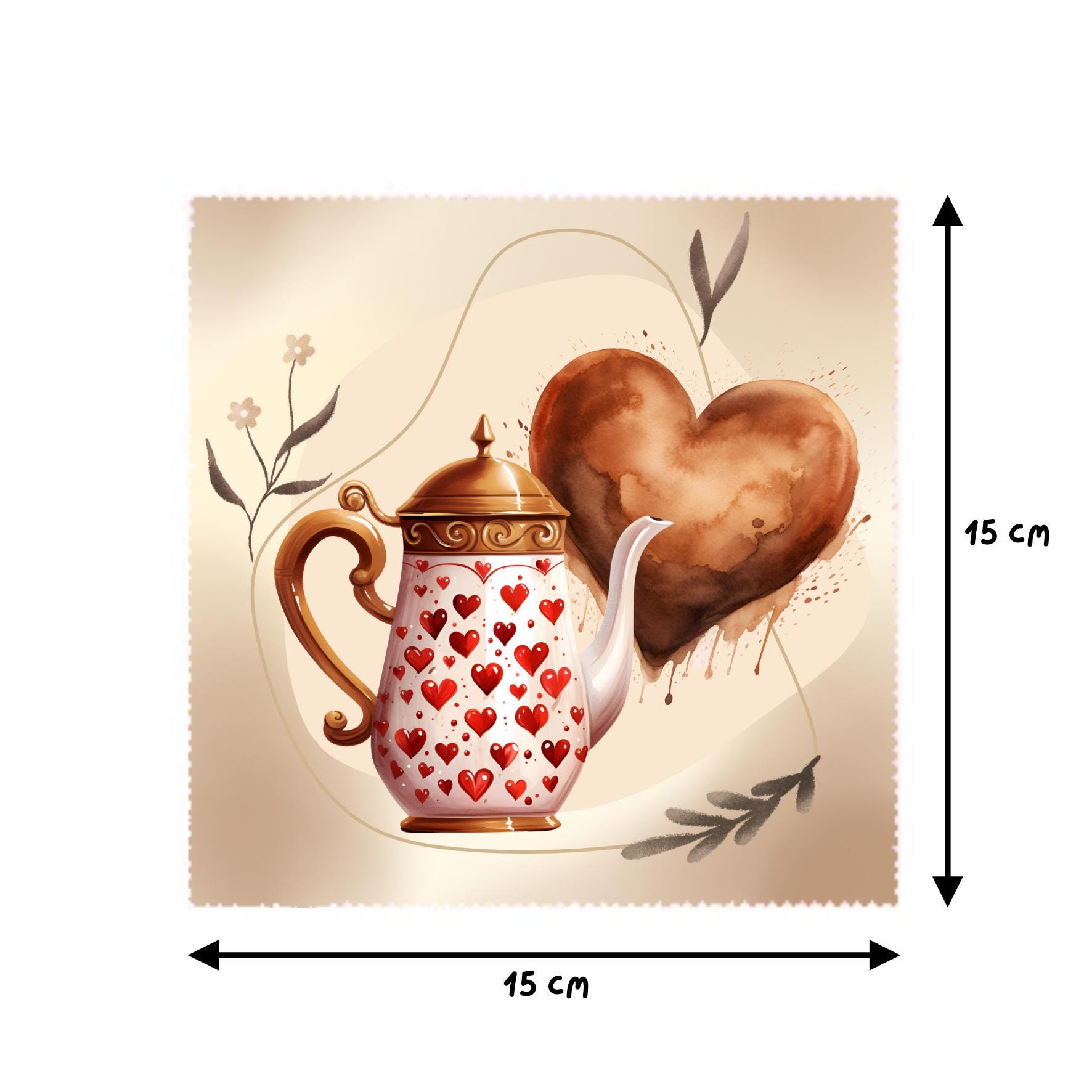 Brillenputztuch für Kaffee Liebhaber Reinigungstuch für Brillen Brillentuch Displaytuch Bildschirmtuch Objektivreinigung Microfasertuch #BM