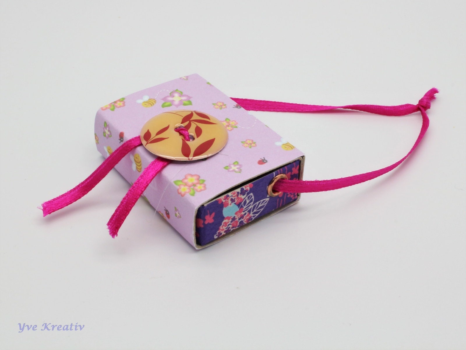 Kleine Schachtel, verzierte Streichholzschachtel als originelle Geschenkverpackung für Geld, Gutscheine und mehr