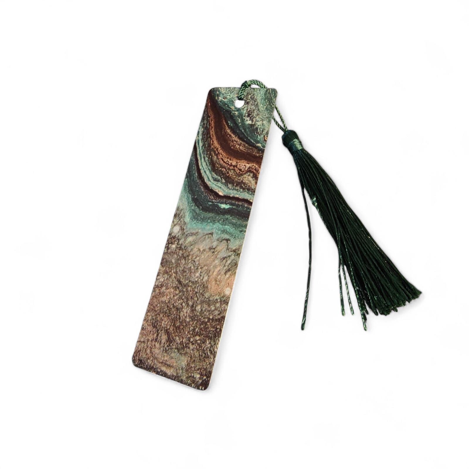 Lesezeichen aus Aluminium Geschenk zum Geburtstag, Muttertag Buchgeschenk "Motiv Marmor Optik" Bookmark #LEALU