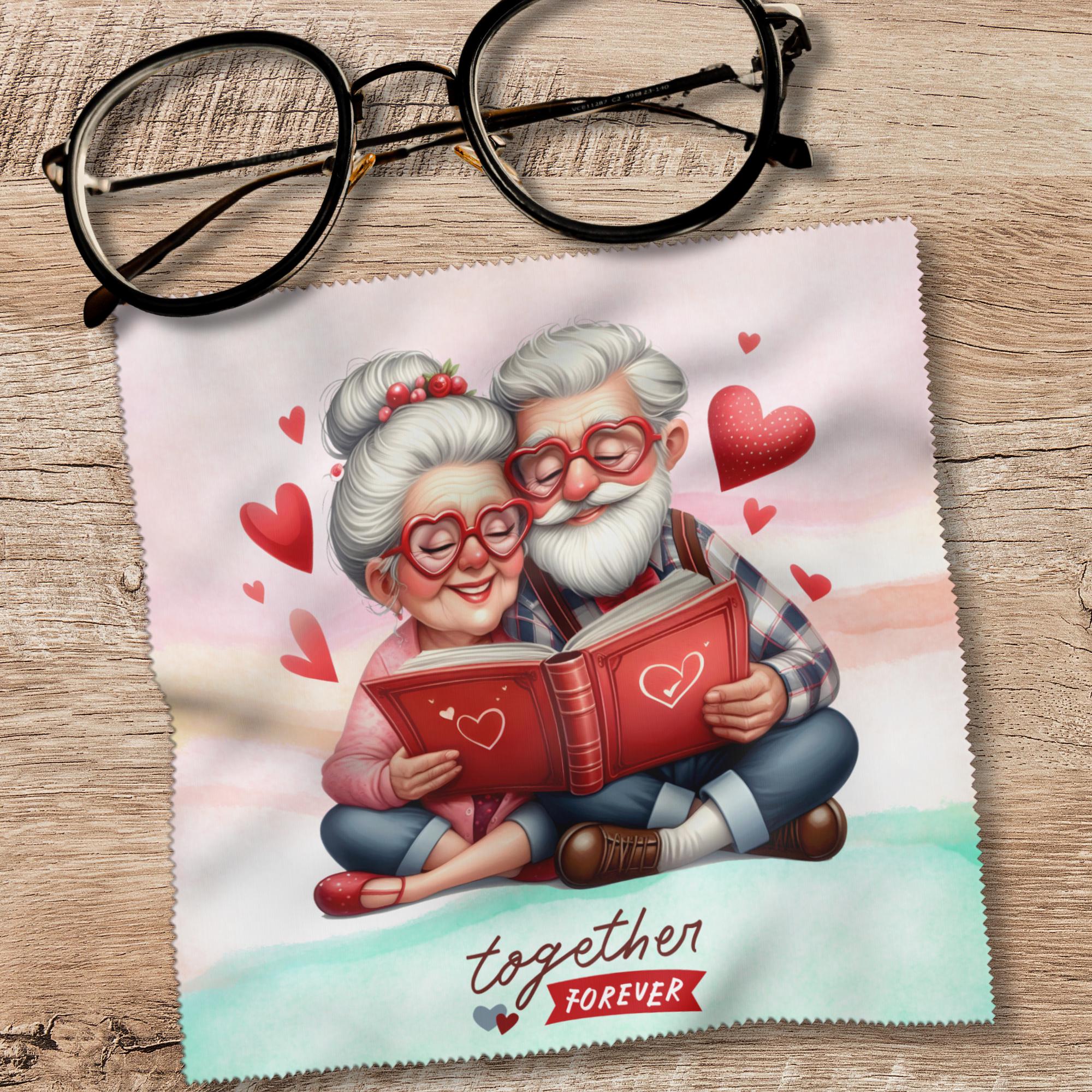 Brillenputztuch – Individuell bedrucktes Mikrofasertuch für Brillen, Displays & mehr | Perfektes Geschenk Hochzeitstag, Valentinstag #HO5