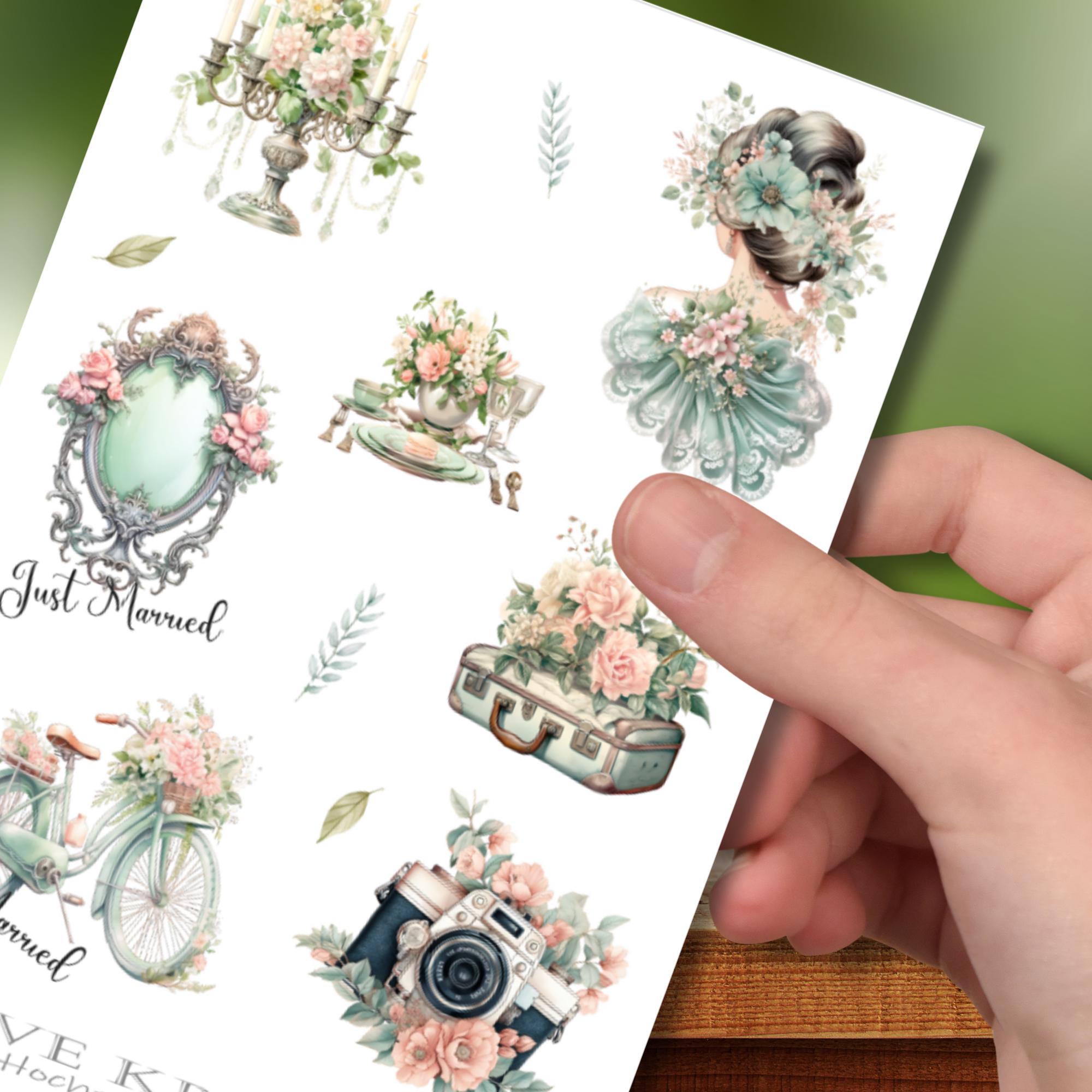 Aufkleber Hochzeit Sticker Bogen Set 2 Stickerbogen zur Auswahl in Weiß - Transparent - Matt - Glanz #SBA6 Aufkleber Hochzeit Sticker Bogen Set 2 Stickerbogen zur Auswahl in Weiß - Transparent - Matt - Glanz #SBA6