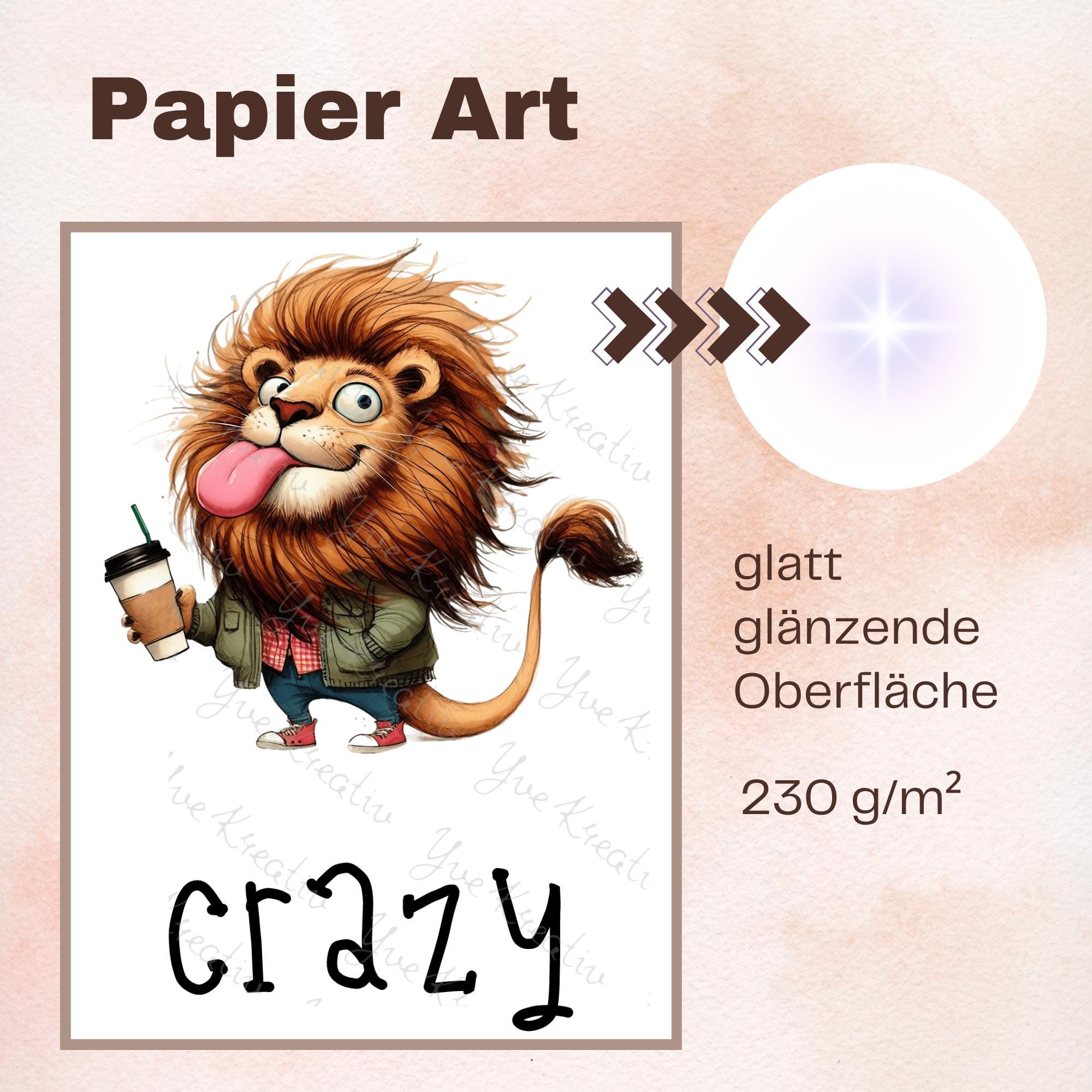Postkarte Löwe Grußkarte Karte Geburtstag Freundin Gutschein Mitbringsel Löwen Fan I Crazy, Funny, Lovely I #PHO Postkarte Löwe Grußkarte Karte Geburtstag Freundin Gutschein Mitbringsel Löwen Fan I Crazy, Funny, Lovely I #PHO