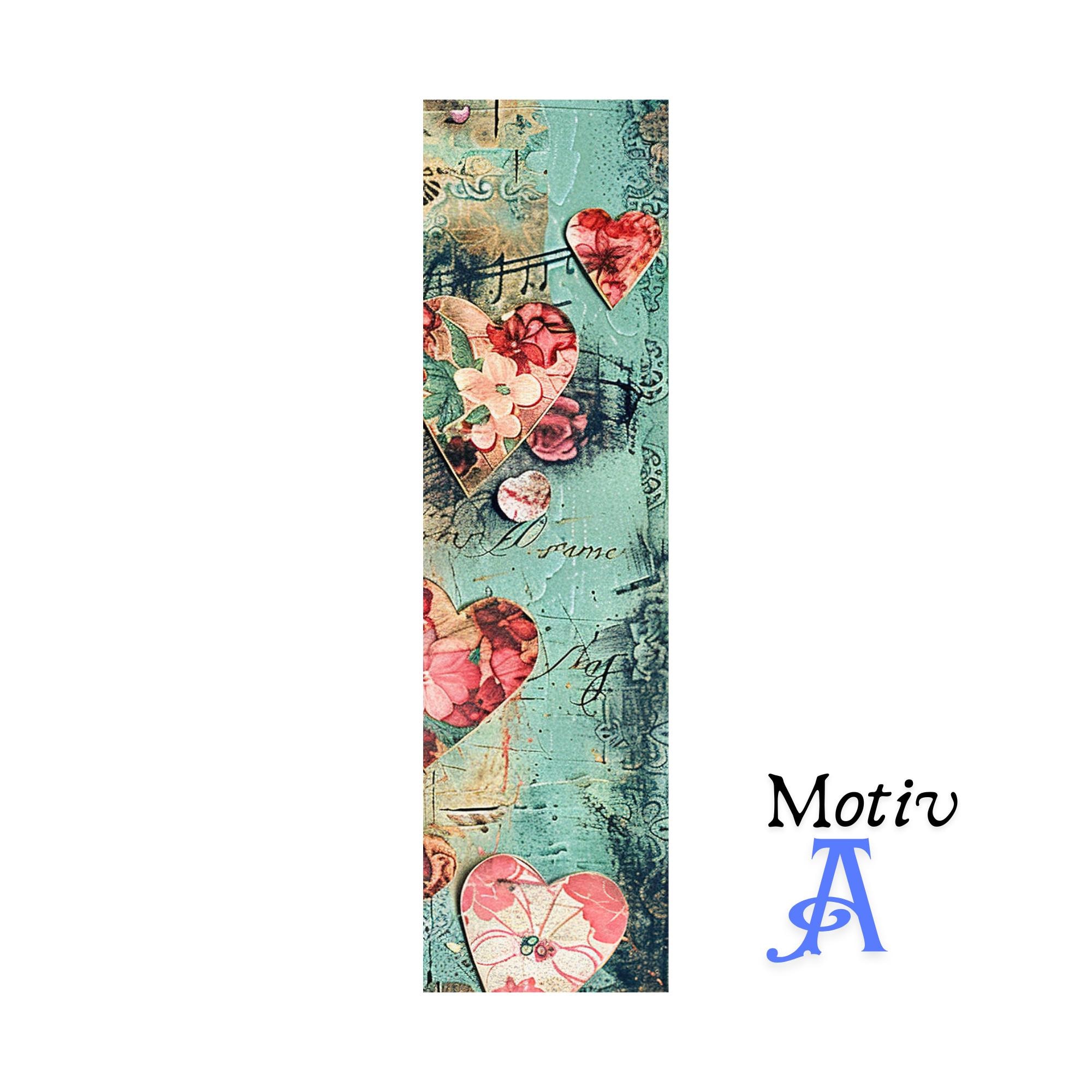 Lesezeichen aus Aluminium Geschenk zum Geburtstag Valentinstag Bücher Bookmark - 3 Motive zur Auswahl  #LEALU