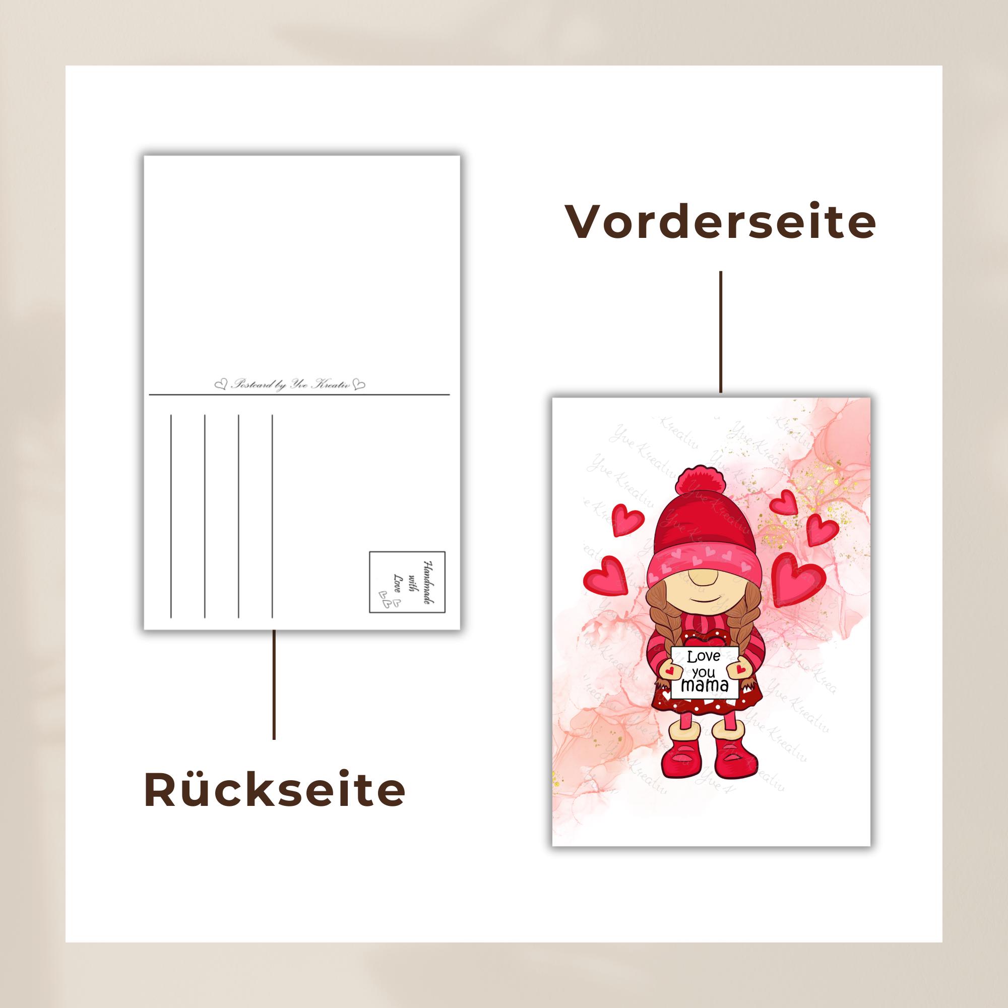 Geschenk zum Muttertag Postkarte Karte Glückwunschkarte Grußkarte Geschenkkarte auf DIN A6 Karte mit Glanzoberfläche #PHO Geschenk zum Muttertag Postkarte Karte Glückwunschkarte Grußkarte Geschenkkarte auf DIN A6 Karte mit Glanzoberfläche #PHO