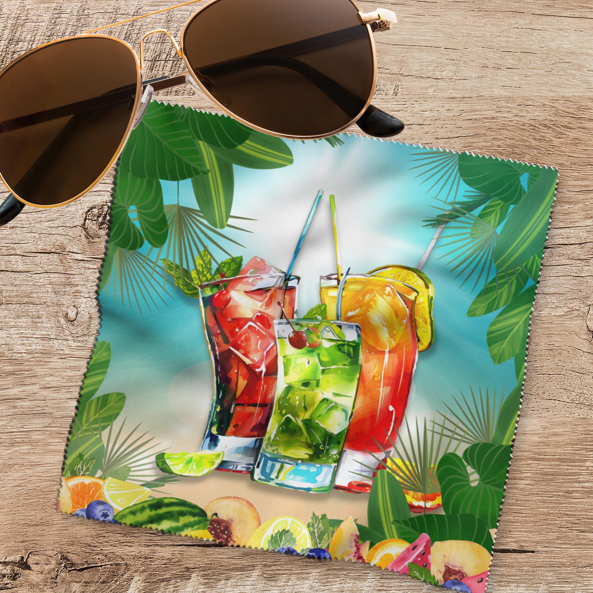 Brillenputztuch bedrucktes Mikrofasertuch für Brillen Tuch für Displays Geschenk zum Geburtstag Sommer Cocktail #ES10 Brillenputztuch bedrucktes Mikrofasertuch für Brillen Tuch für Displays Geschenk zum Geburtstag Sommer Cocktail #ES10