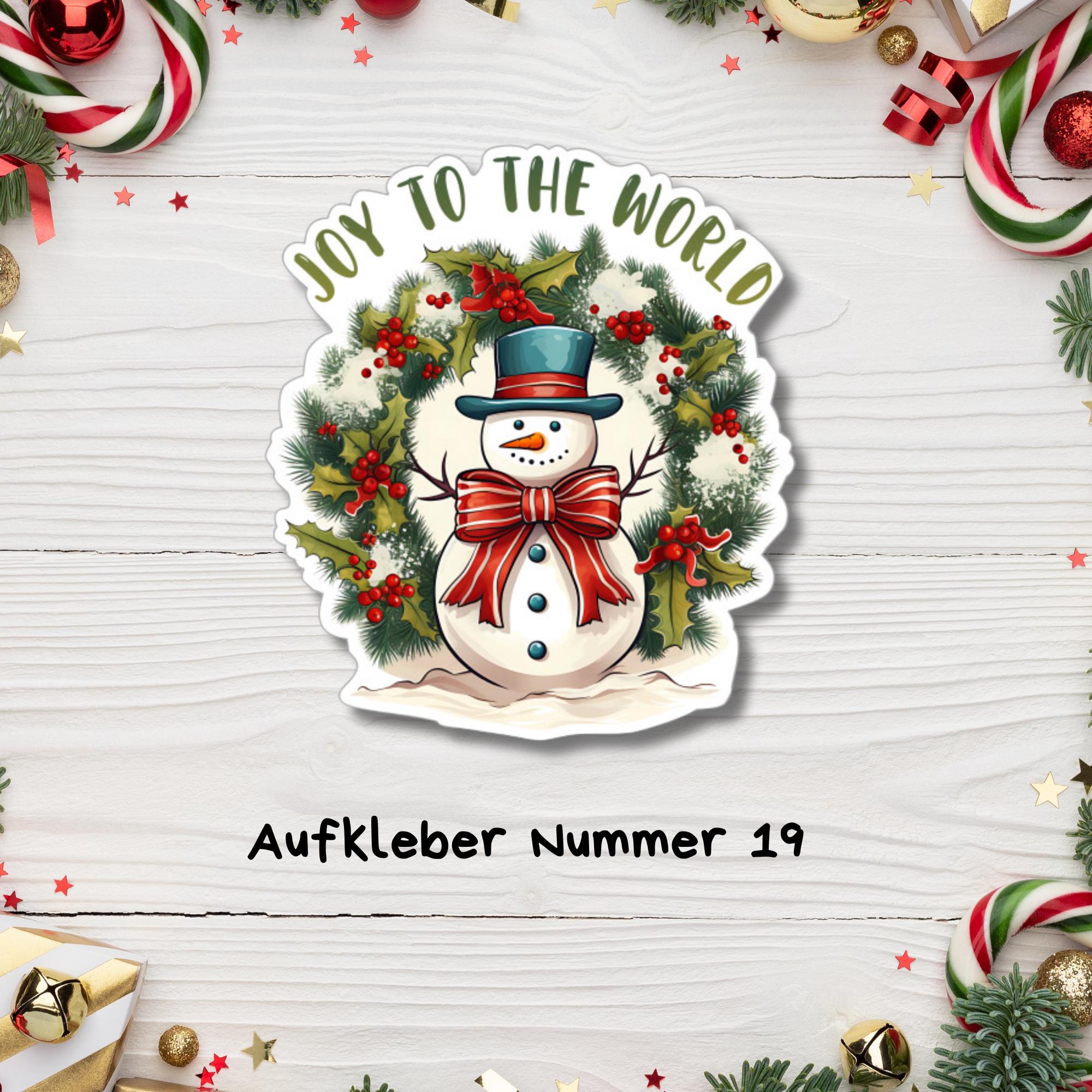 Aufkleber, große Sticker zu Weihnachten und Advent - 3 Aufkleber zur Auswahl in Weiß oder Transparent #SEG8 Aufkleber, große Sticker zu Weihnachten und Advent - 3 Aufkleber zur Auswahl in Weiß oder Transparent #SEG8