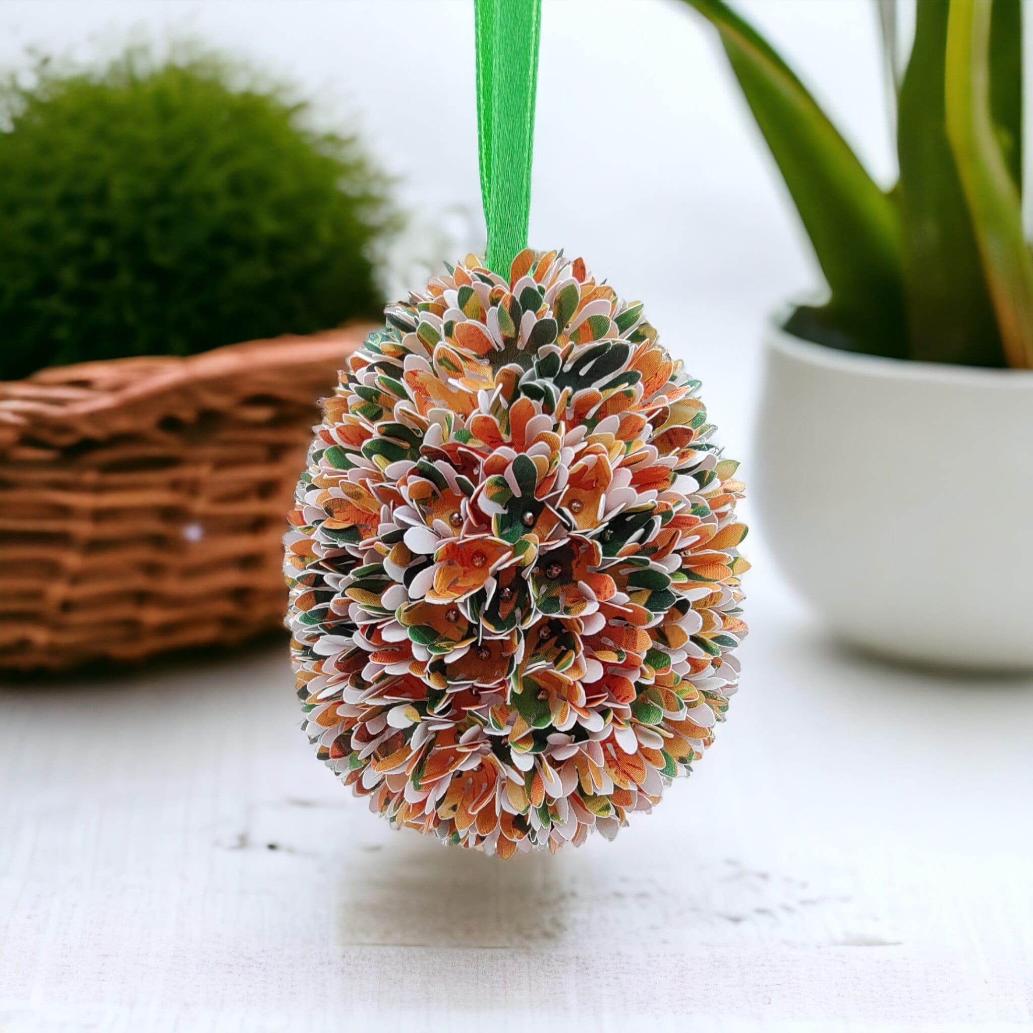 Osterei - Dekoei "Blütenzauber" Osterdekoration Osterschmuck zum Aufhängen #627795999