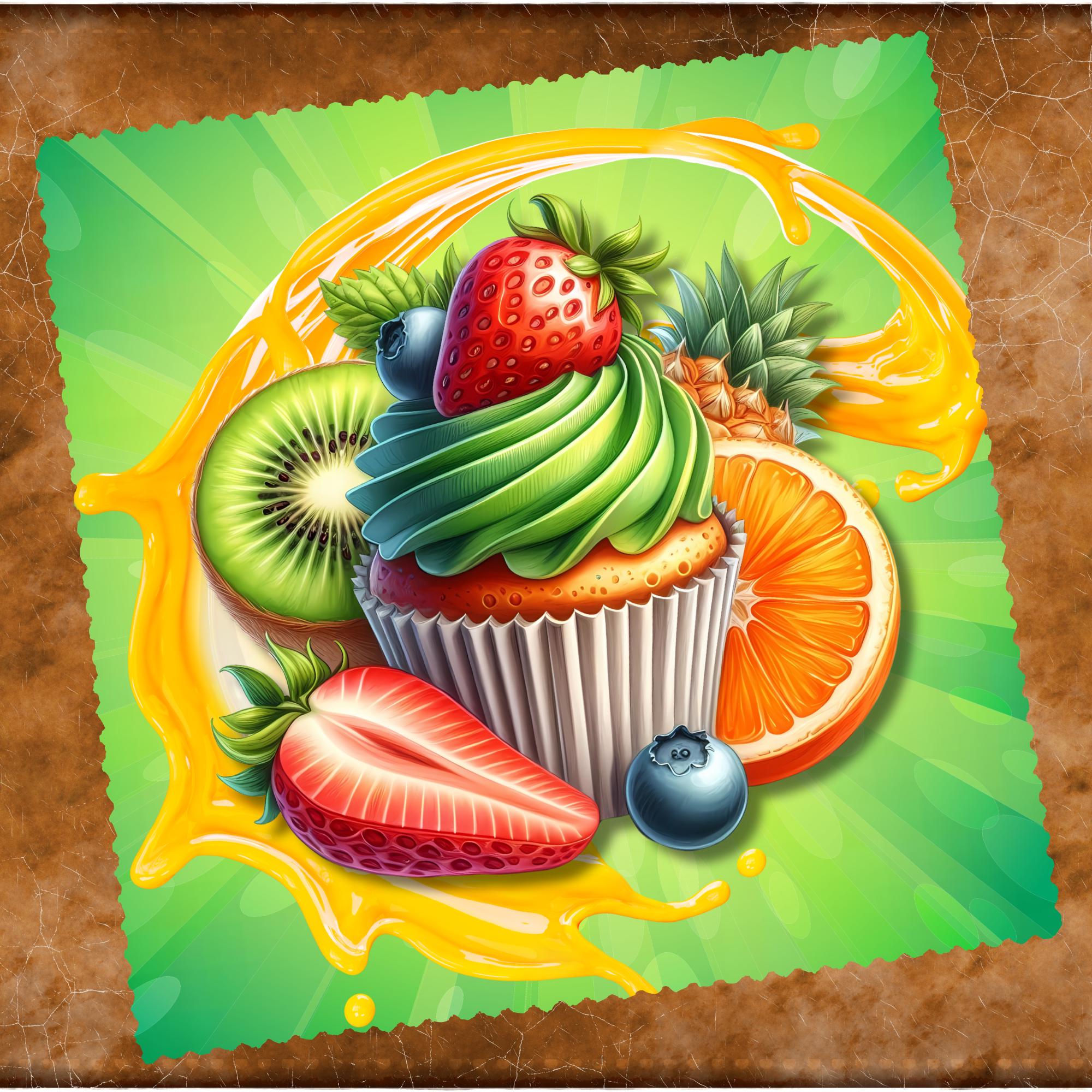 Brillenputztuch Frucht Muffin bedrucktes Mikrofasertuch Brillen Displaytuch Geschenk Geburtstag Mitbringsel Sommerparty #ES6