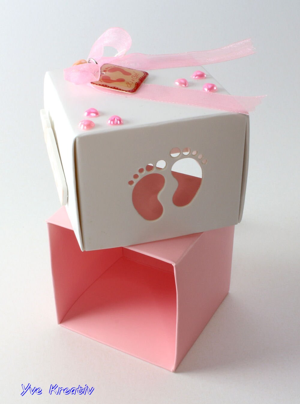 Baby Girl - Geschenkwürfel Geschenkschachtel Box