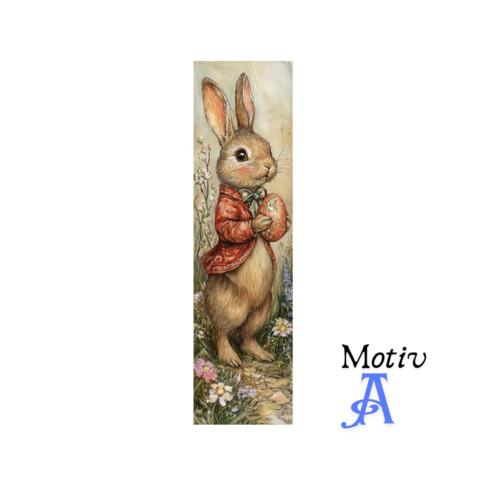 Lesezeichen aus Aluminium Geschenk zu Ostern Hase Osterhase Ostereier Bücher Bookmark - 2 Motive zur Auswahl  #LEALU