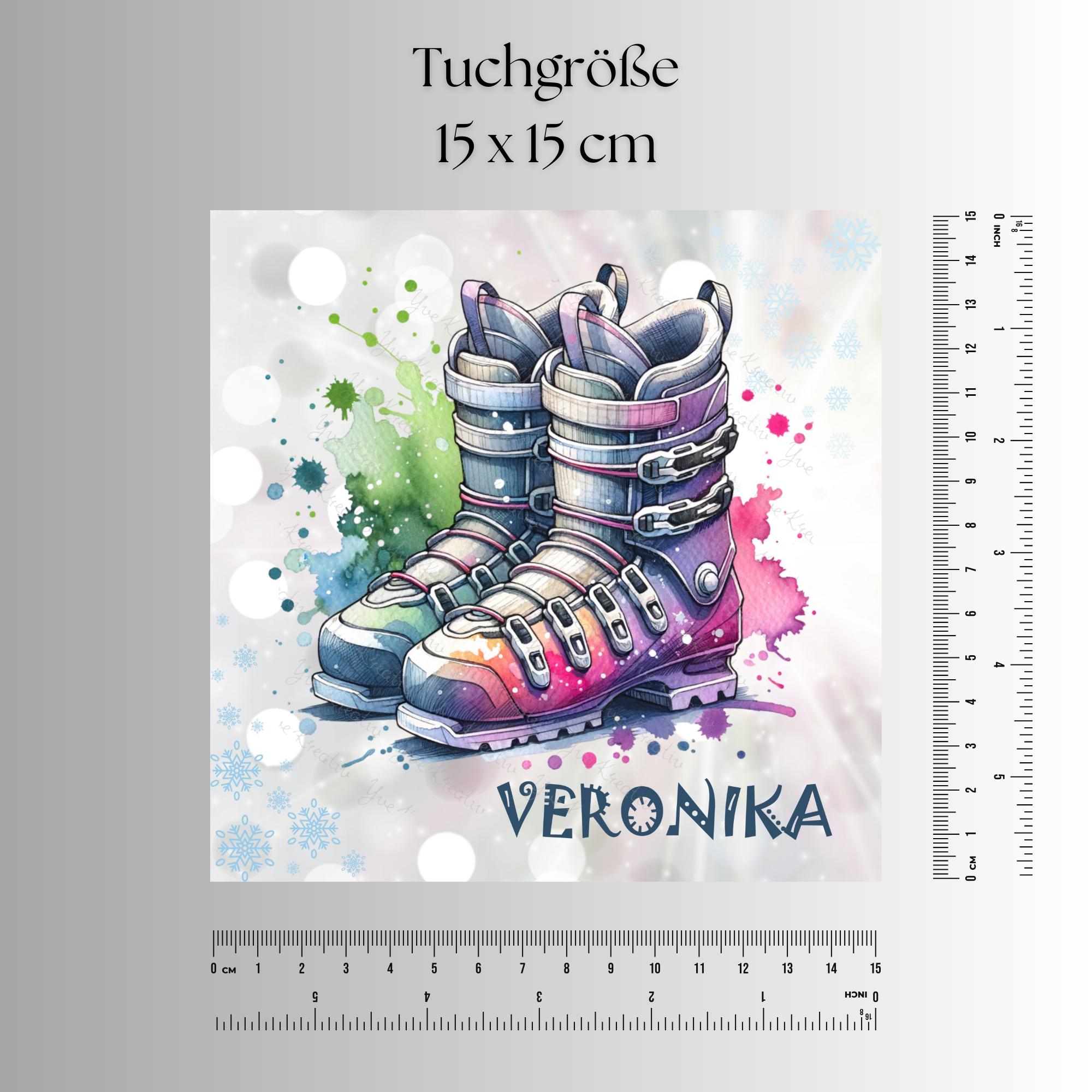 Brillenputztuch personalisiert – Individuell bedrucktes Mikrofasertuch für Brillen, Displays & mehr | Perfektes Geschenk Winterurlaub #SP11P