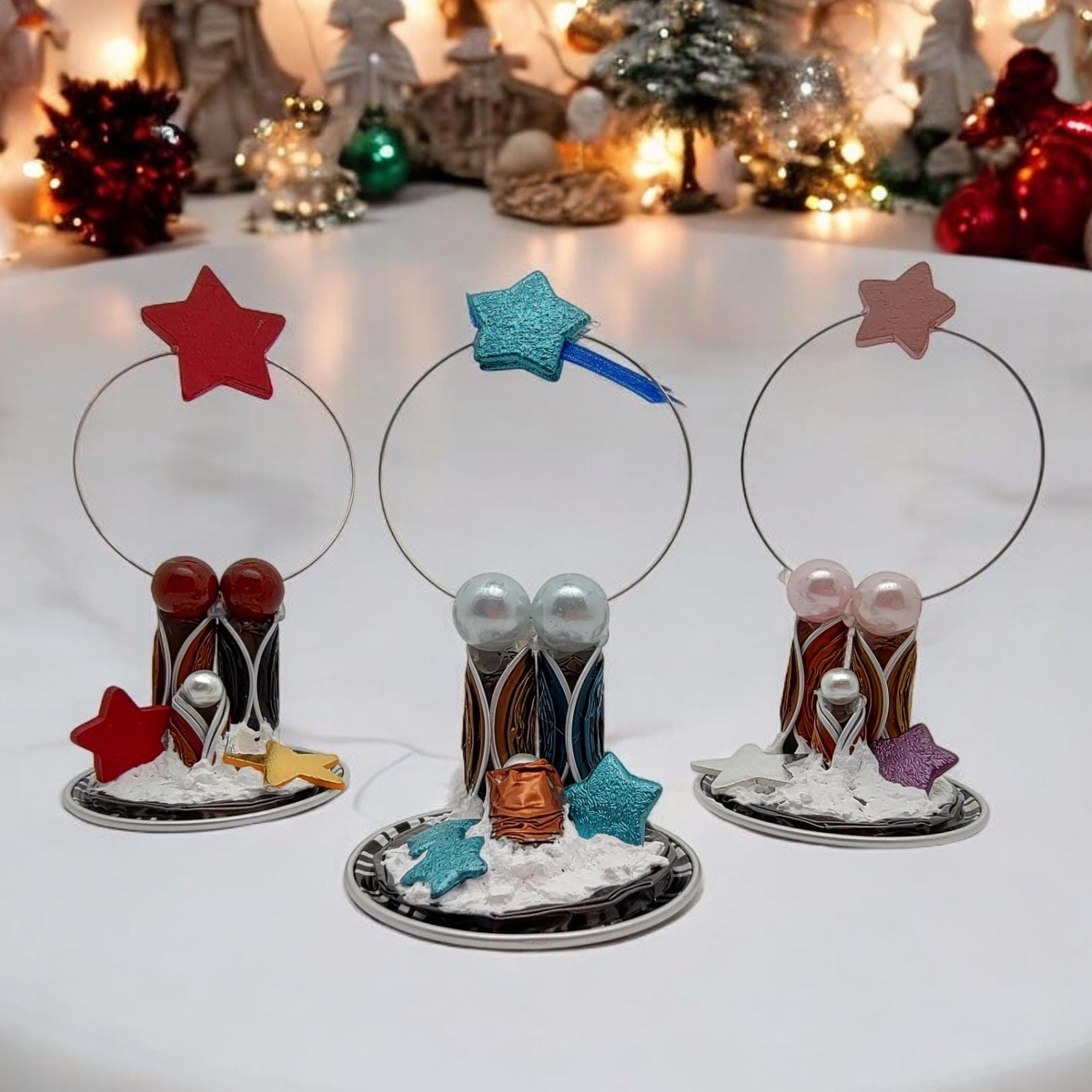 Mini Krippe aus Kaffeekapseln - Weihnachtskrippe Upcycling- Weihnachtsgeschenk  #1818999062