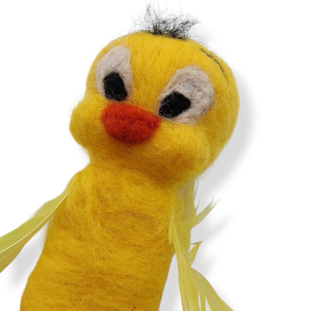 Vögelchen mit Geheimfach - Streichholzschachtel gefilzt zu einem Vogel
