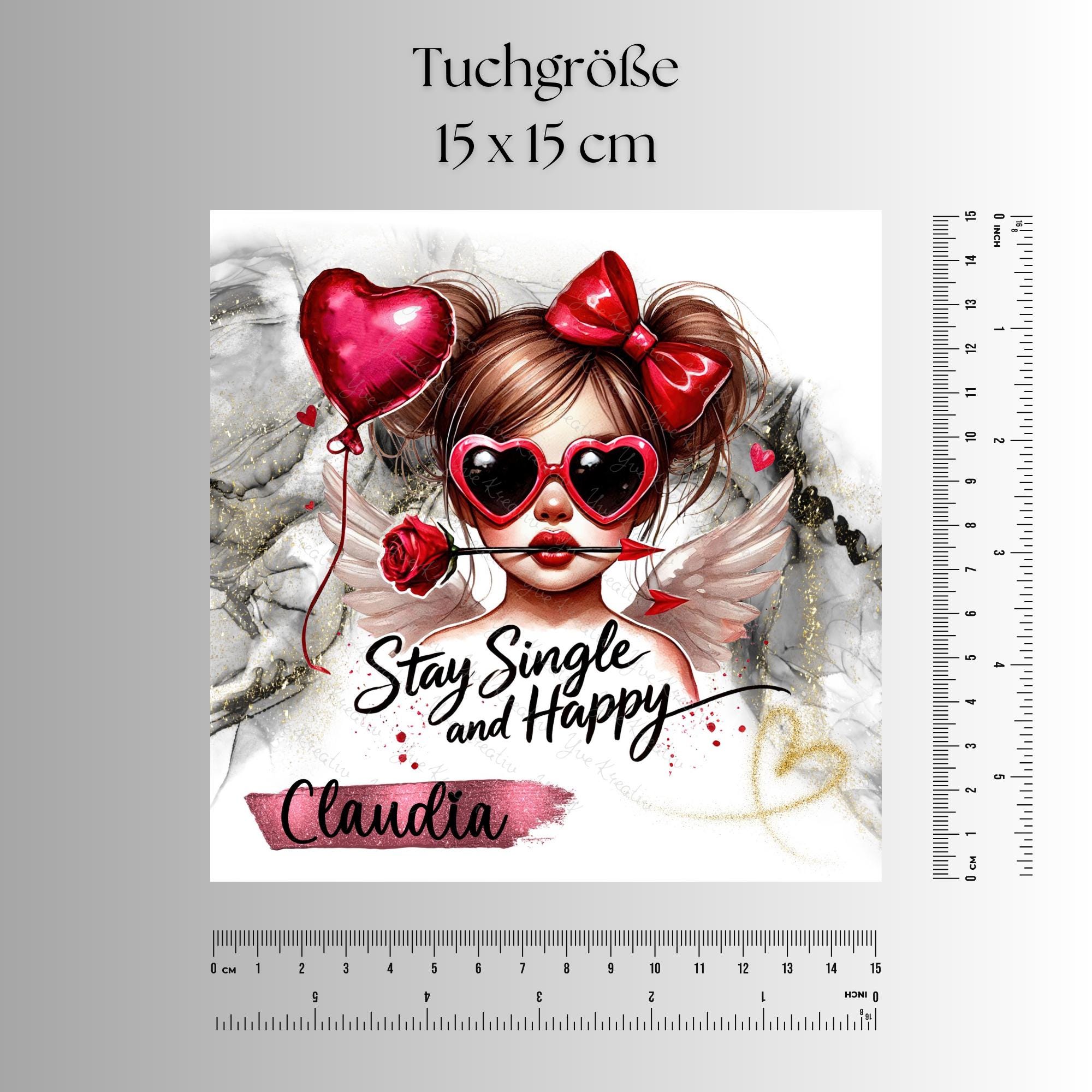 Brillenputztuch personalisiert – Individuell bedrucktes Mikrofasertuch für Brillen, Displays & mehr | Perfektes Geschenk für Singles #HO7P