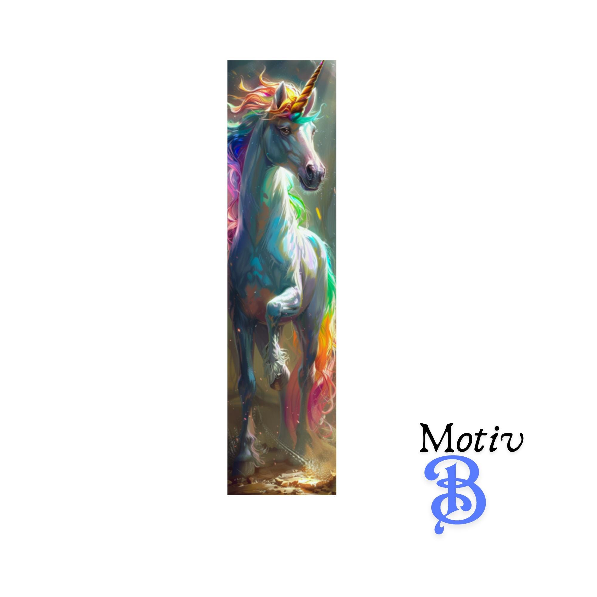 Lesezeichen aus Aluminium Geschenk zum Geburtstag "Einhorn Fantasy" Bücher Bookmark - 2 Motive zur Auswahl  #LEALU