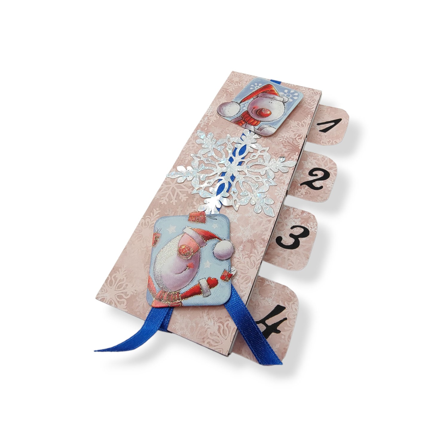Adventskalender zum Befüllen aus 4 Streichholzschachteln