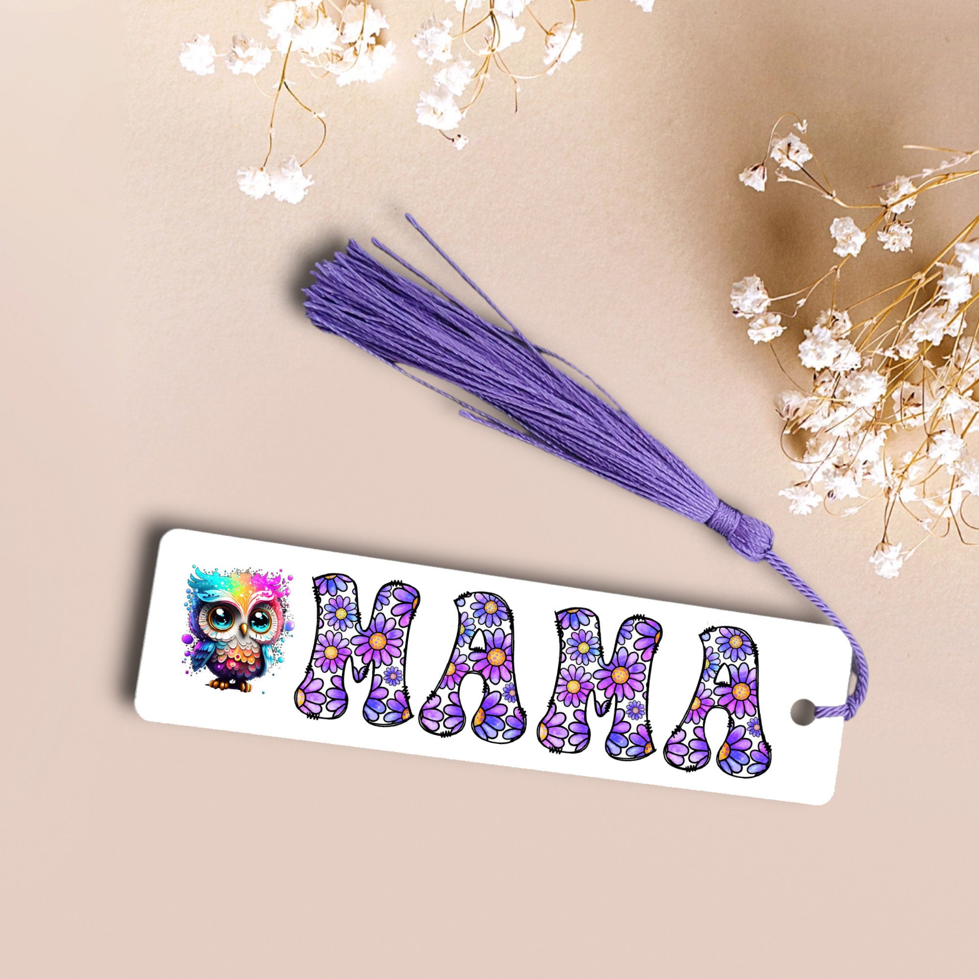 Lesezeichen aus Aluminium, Geschenk zum Muttertag, Bücher, Bookmark  #LEALU