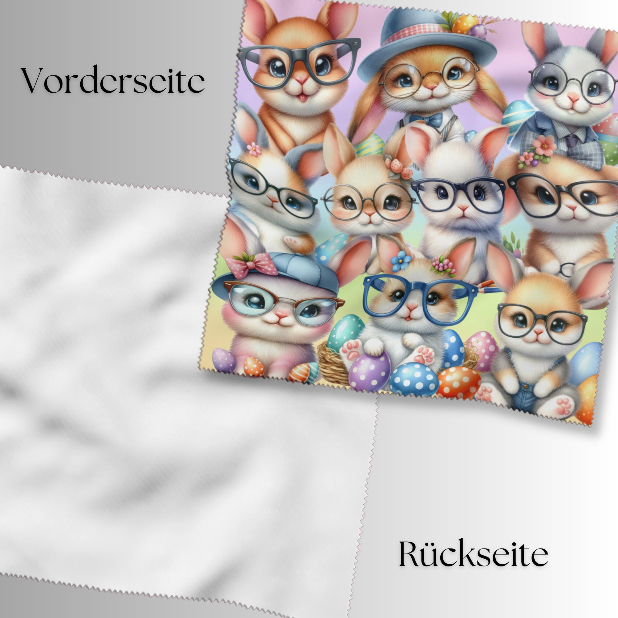 Brillenputztuch Geschenk zu Ostern bedrucktes Mikrofasertuch Ostergeschenk für Brillen Kameratuch Tuch für Displays Objektive  #OS6