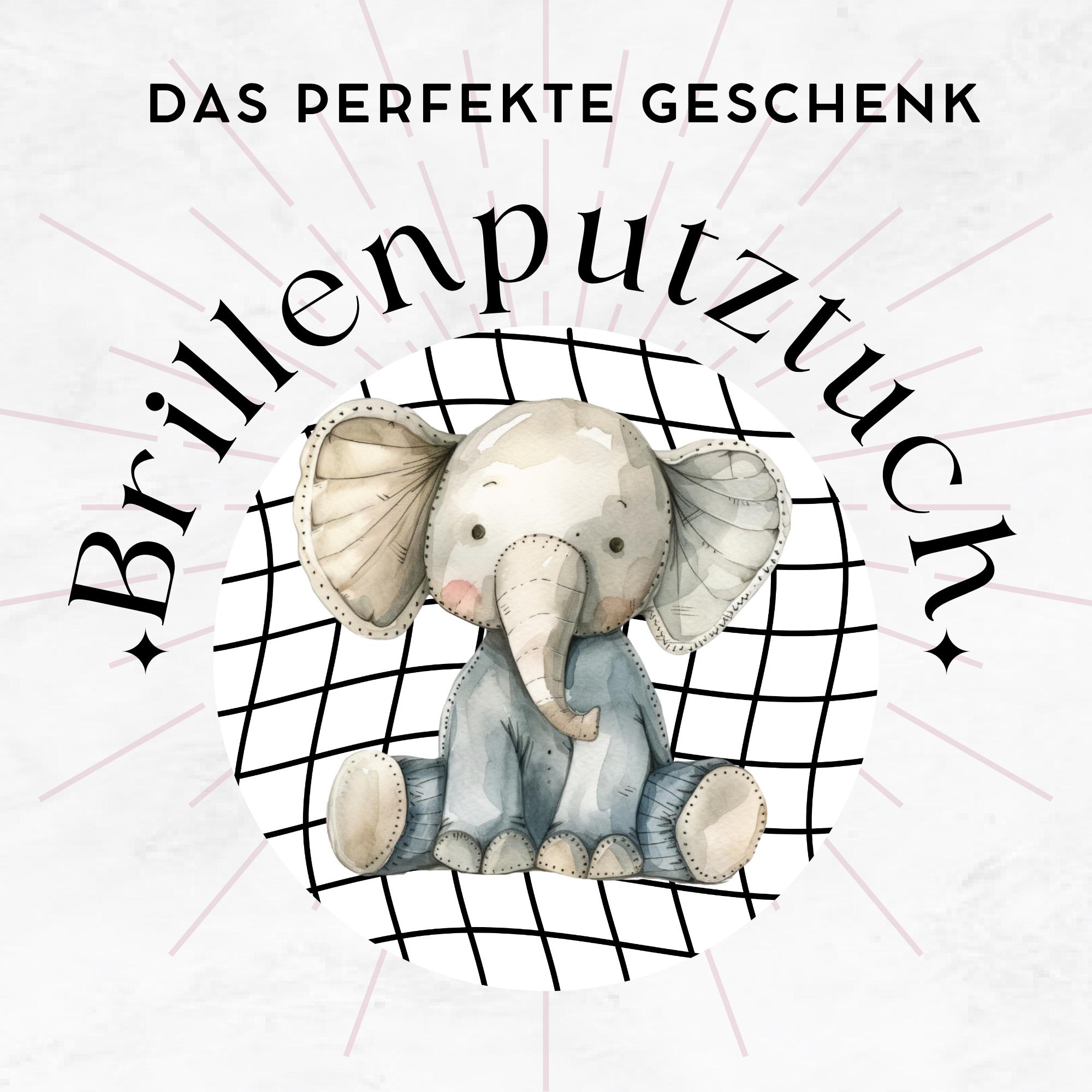 Brillenputztuch Elefant Reinigungstuch für Brillen Geschenk Geburtstag Brillentuch Displaytuch Bildschirmtuch Microfasertuch #BM Brillenputztuch Elefant Reinigungstuch für Brillen Geschenk Geburtstag Brillentuch Displaytuch Bildschirmtuch Microfasertuch #BM