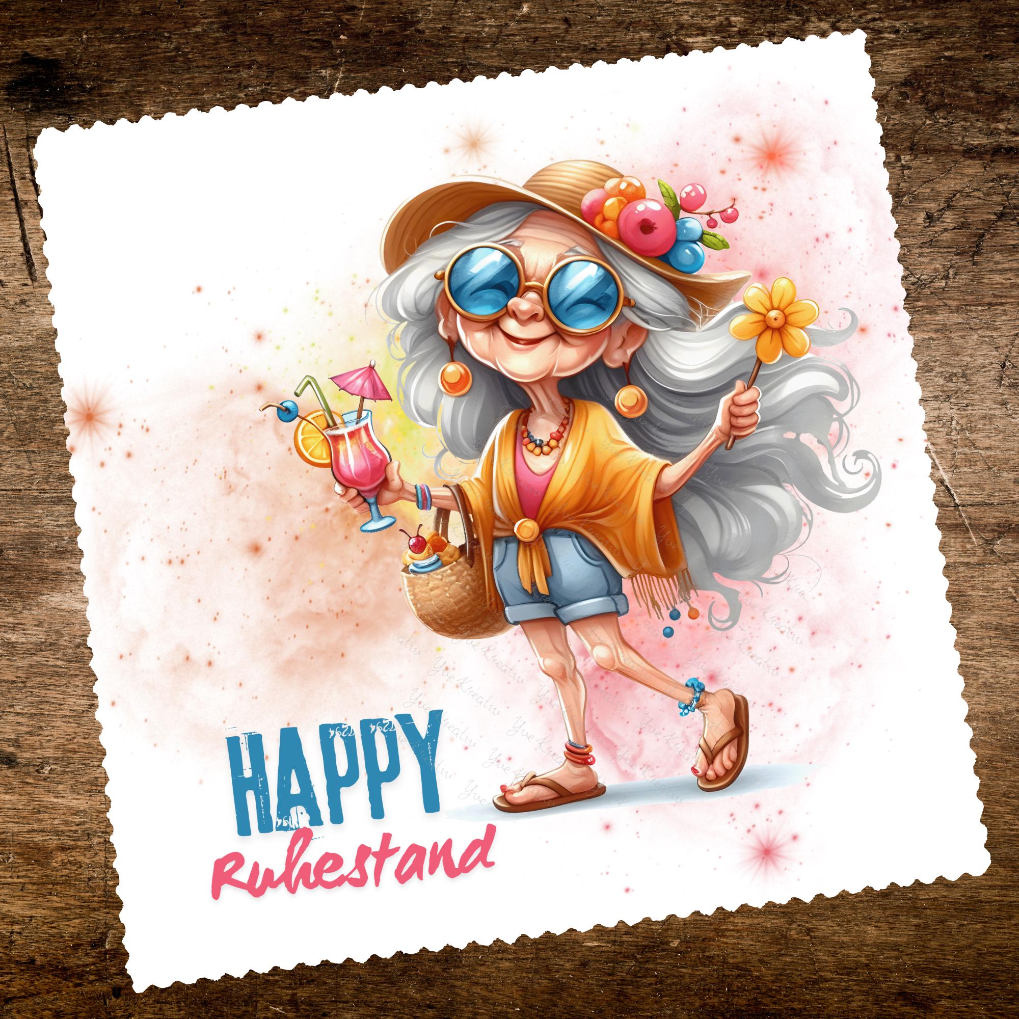 Brillenputztuch Ruhestand bedrucktes Mikrofasertuch für Brille Sonnenbrille Display Handy Geschenk zur Rente Abschied Kollegin #BE15