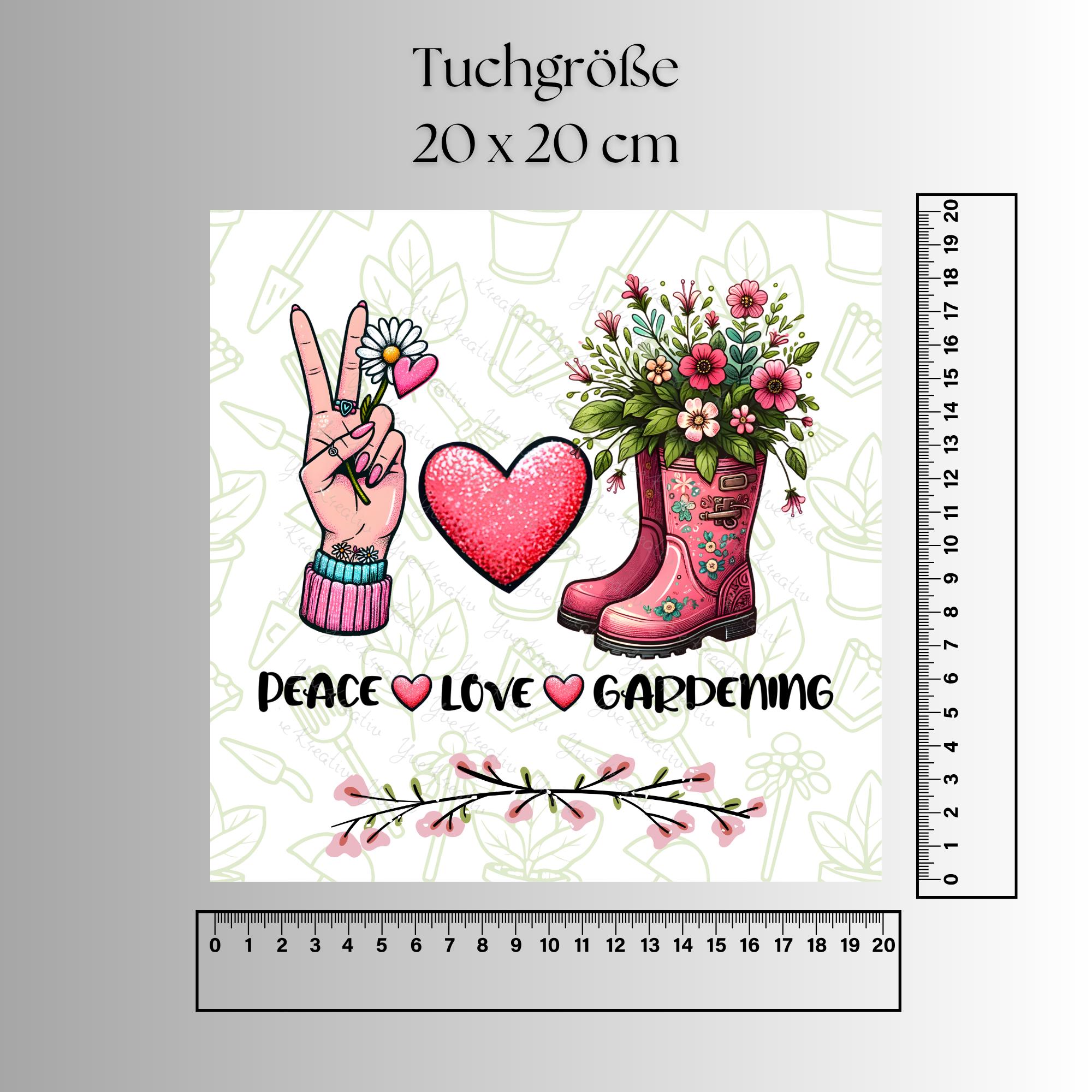 Brillenputztuch Garten Geschenk Peace Love bedrucktes Mikrofasertuch für Brillen Displays Mitbringsel Freundin Geschenkidee #MO14 Brillenputztuch Garten Geschenk Peace Love bedrucktes Mikrofasertuch für Brillen Displays Mitbringsel Freundin Geschenkidee #MO14