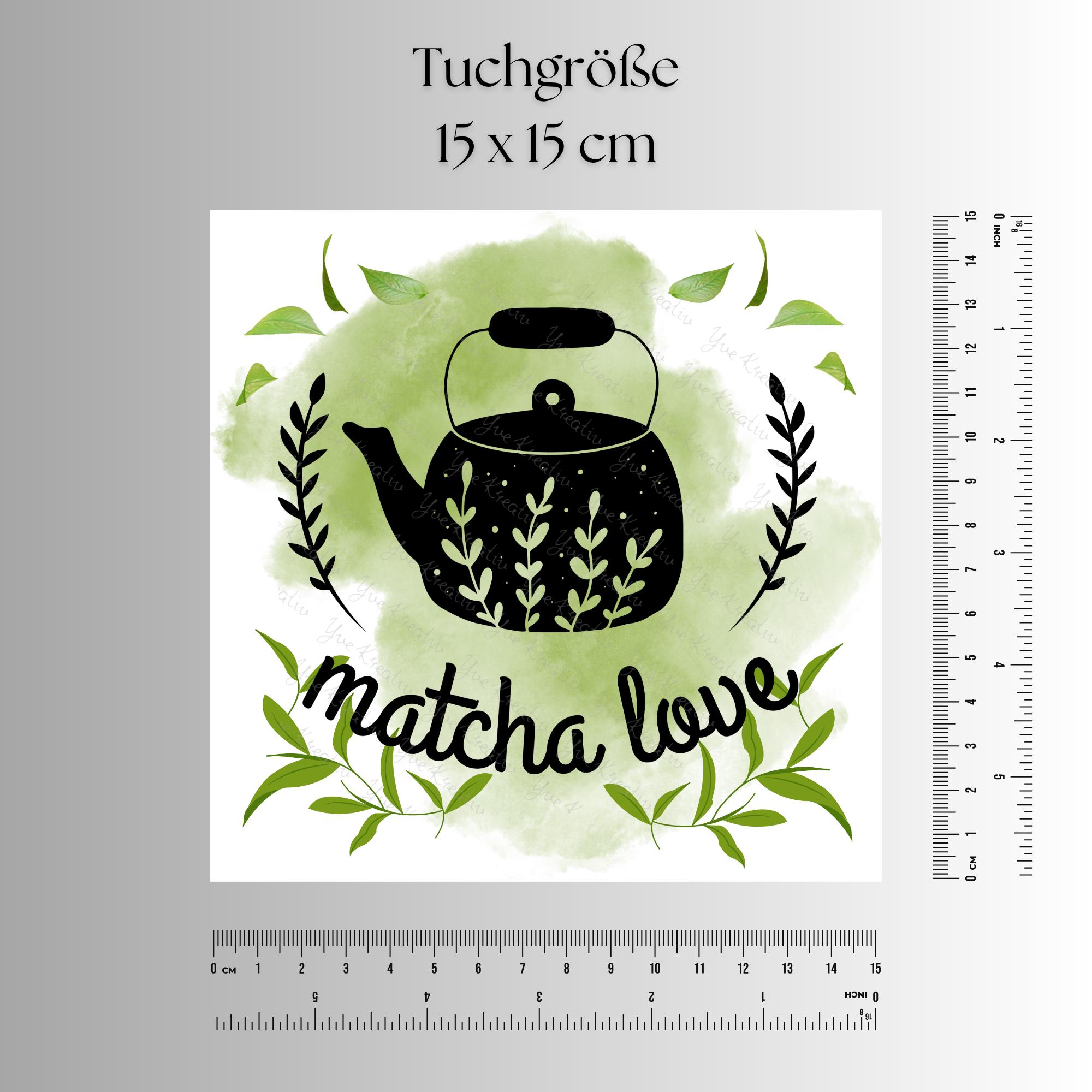 Brillenputztuch Matcha Tee Geschenk Geburtstag Mitbringsel Teetrinker bedrucktes Mikrofasertuch für Brille Sonnenbrille Displays #ES16
