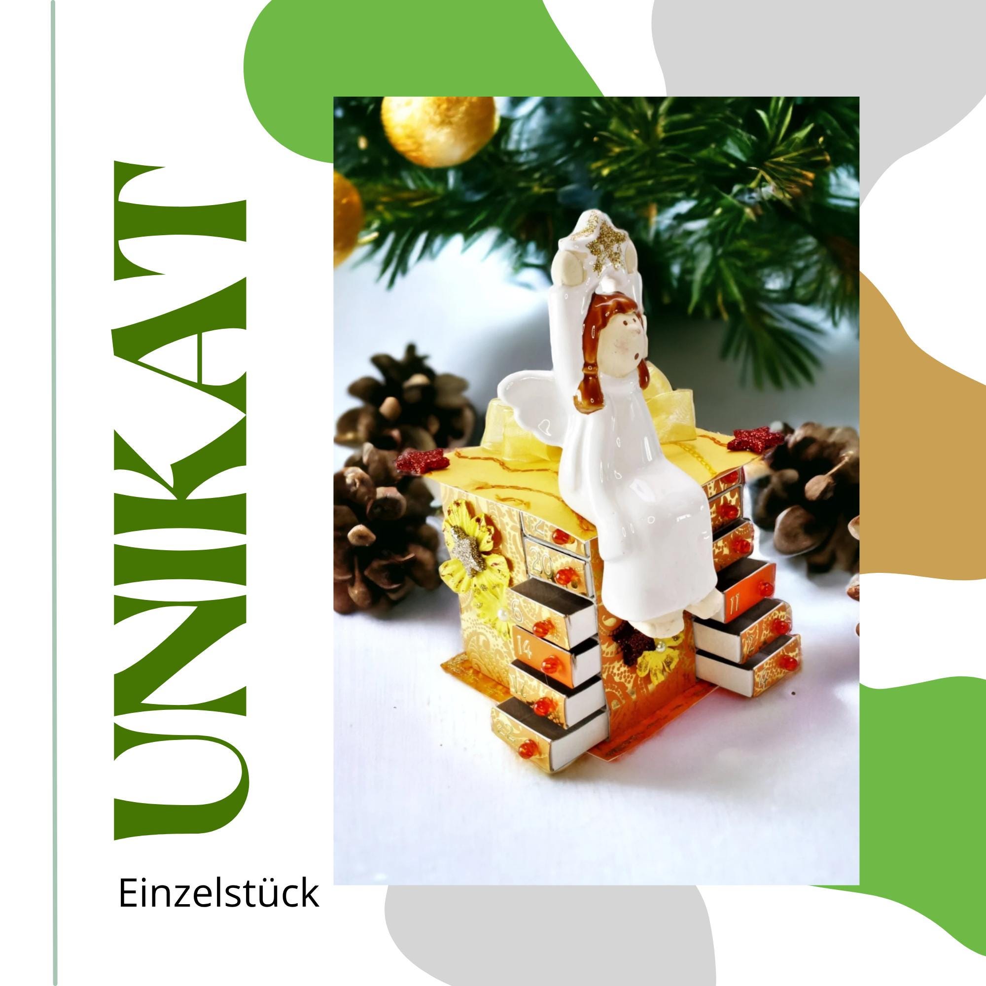 Adventskalender aus 24 Streichholzschachteln Tischdeko zu Weihnachten Adventskalender zum Befüllen Adventsdeko Geschenk Freundin  #627795461