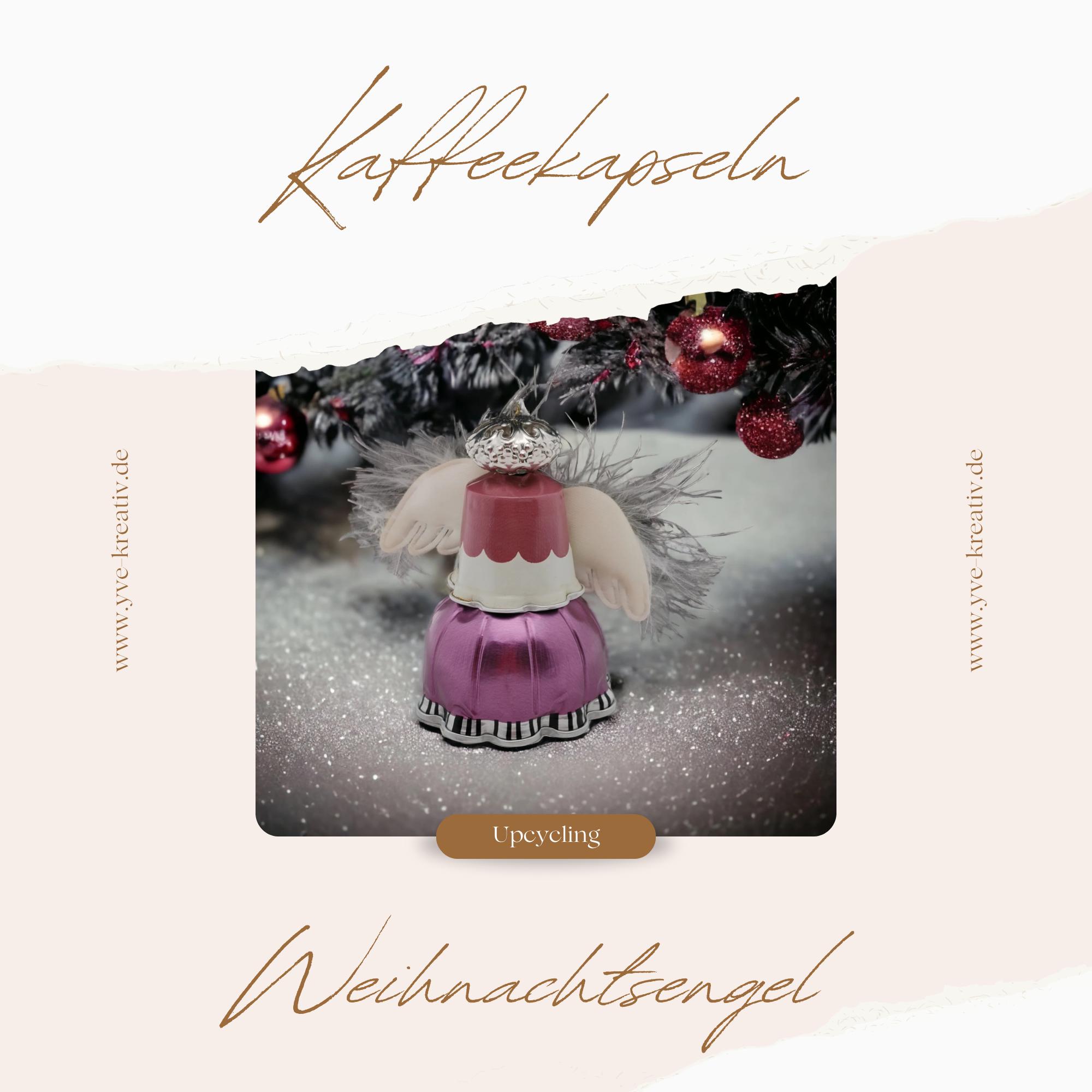 Engel aus Kaffeekapseln Christbaumkugel Upcycling Weihnachtskugel besonderer Weihnachtsdeko Christbaumschmuck Geschenkanhänger #1063507752