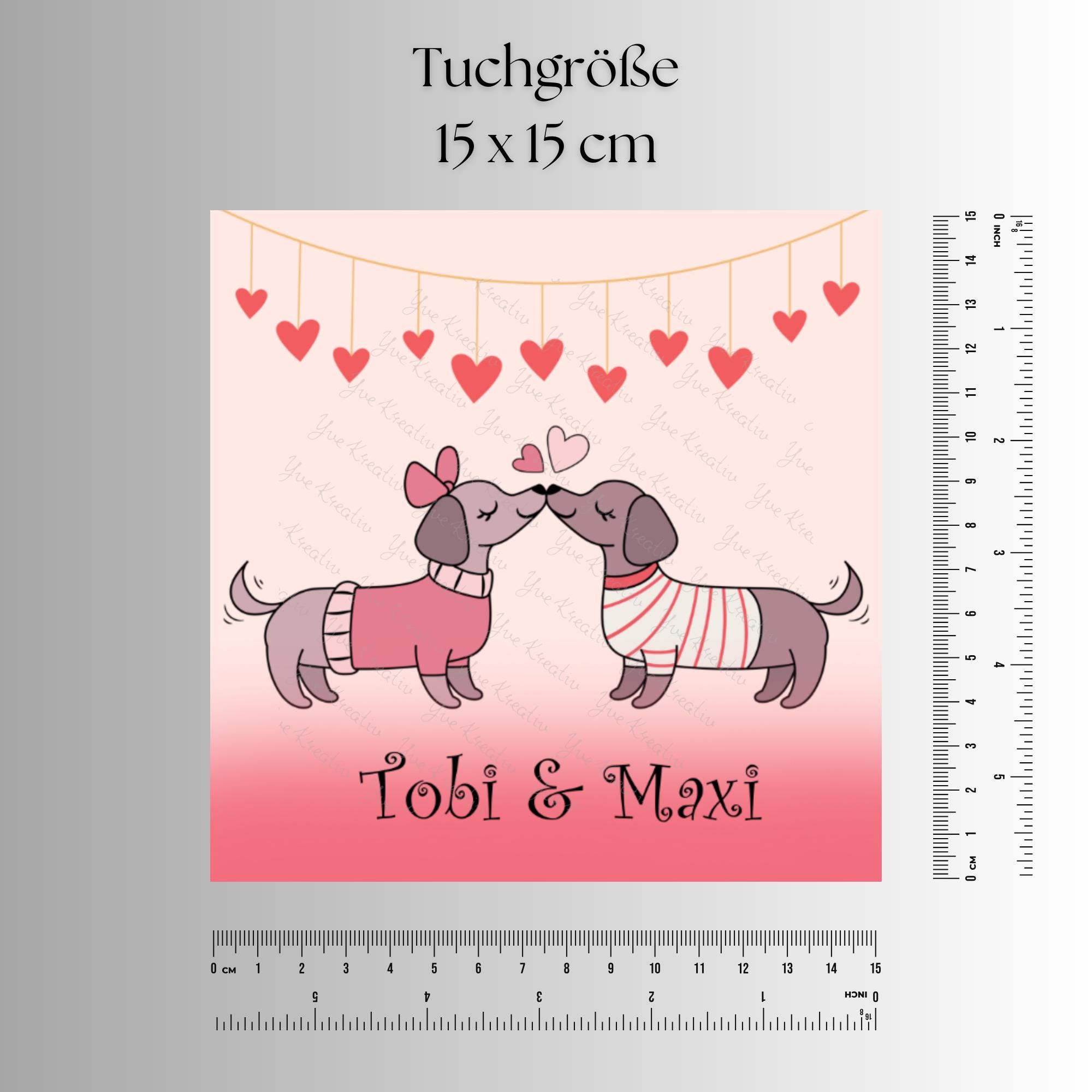 Brillenputztuch Dackel Pärchen personalisiert Hochzeit Geschenk Verlobung Paar bedrucktes Mikrofasertuch für Brillen Displays #HO11P Brillenputztuch Dackel Pärchen personalisiert Hochzeit Geschenk Verlobung Paar bedrucktes Mikrofasertuch für Brillen Displays #HO11P