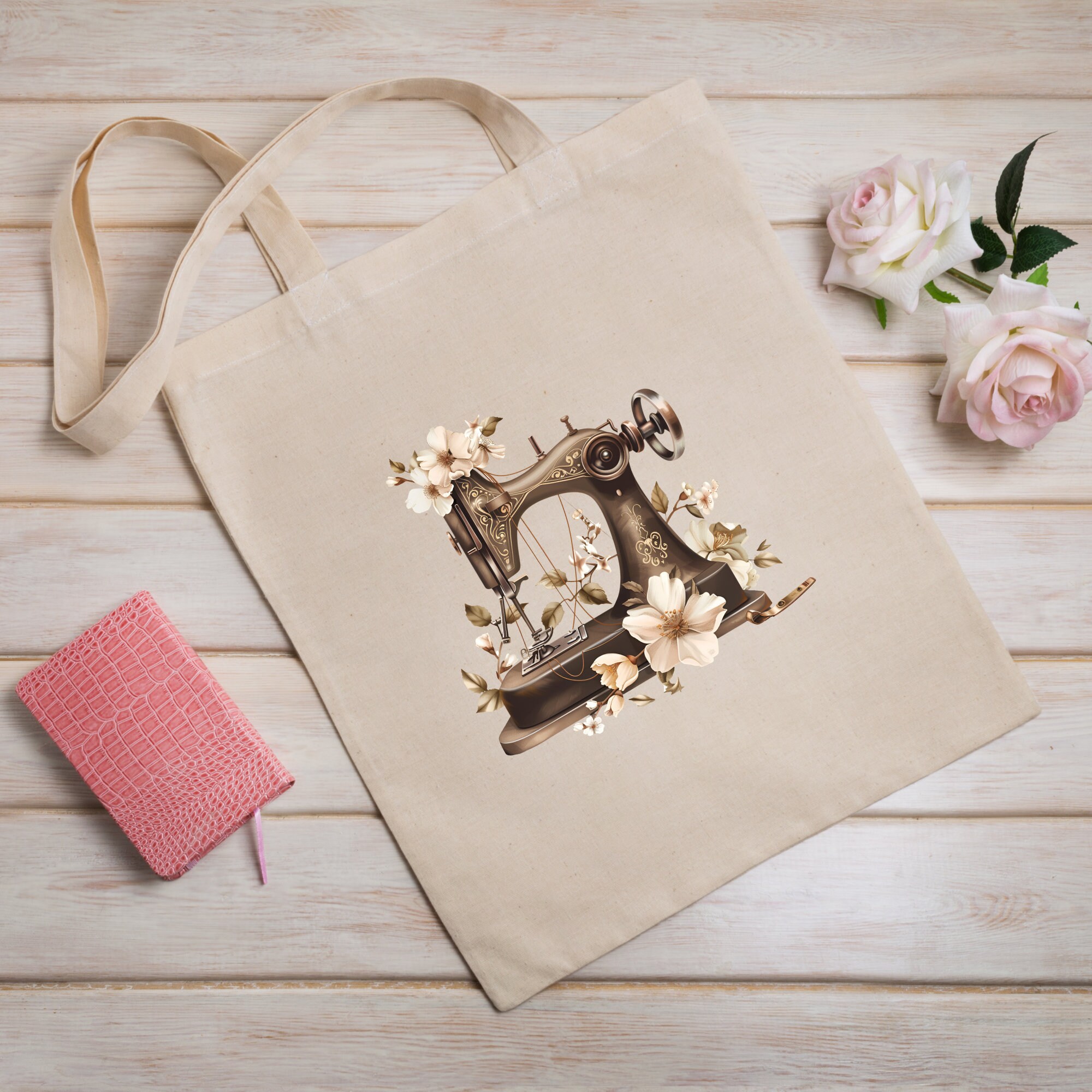 Stofftasche Stoffbeutel Einkaufstasche Geschenk Geburtstag Schneiderin Tasche Geschenk in Weiß oder Beige #STSUB