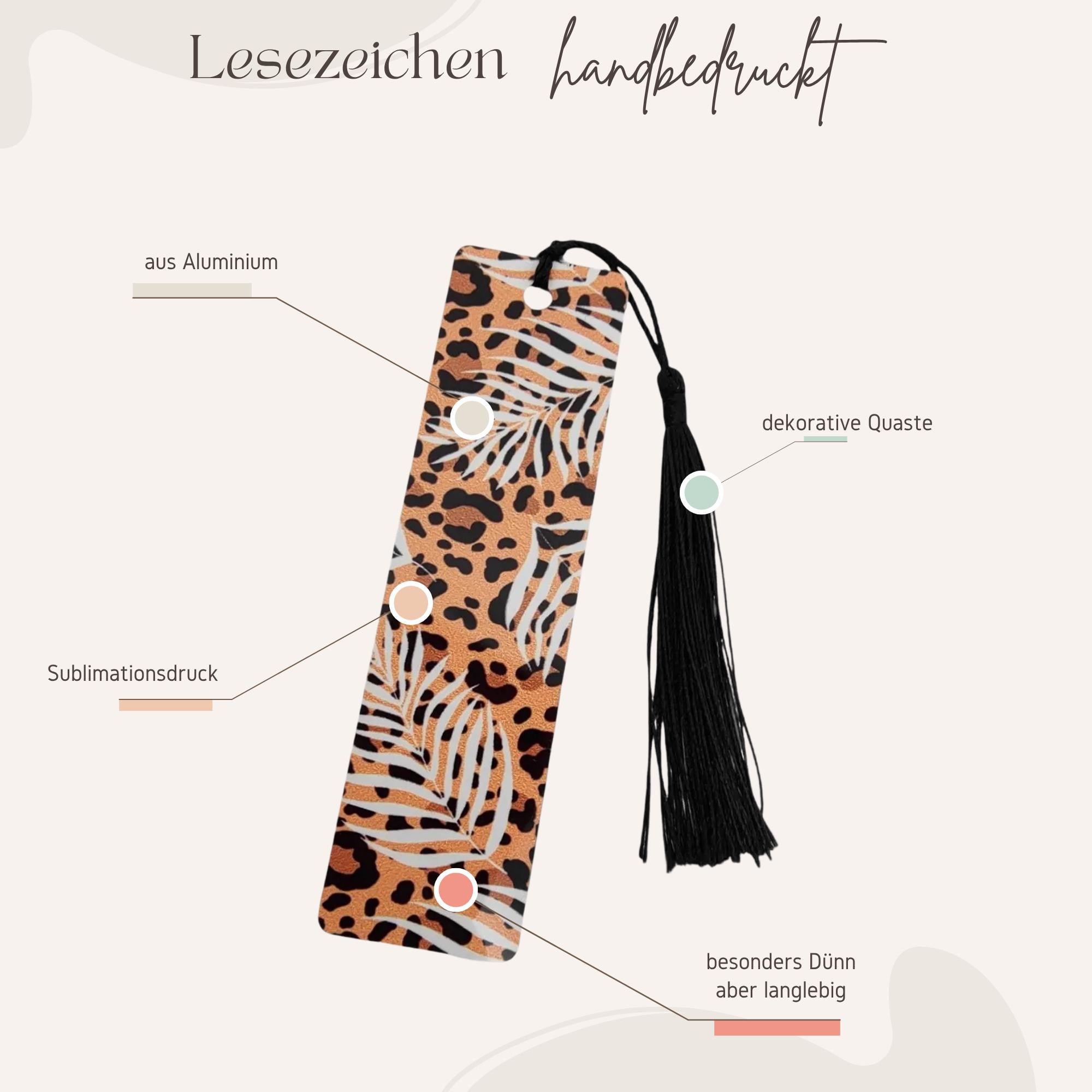 Lesezeichen aus Aluminium Animalprint Geschenk Geburtstag Mitbringsel Freundin Buchgeschenk Bookmark Leopard #LEALU Lesezeichen aus Aluminium Animalprint Geschenk Geburtstag Mitbringsel Freundin Buchgeschenk Bookmark Leopard #LEALU