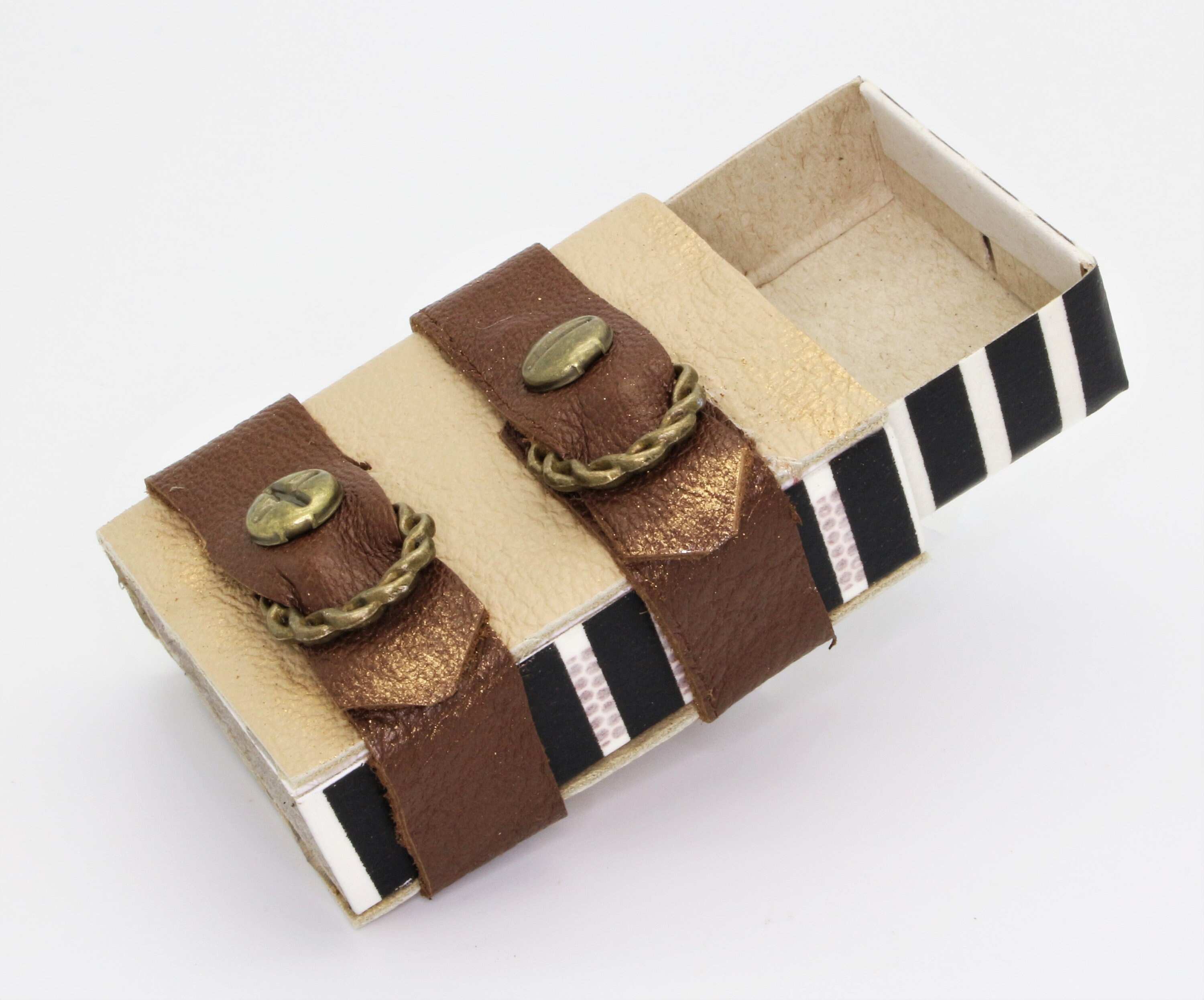 Kleine Schachtel, verzierte Streichholzschachtel als originelle Geschenkverpackung für Geld, Gutscheine und mehr