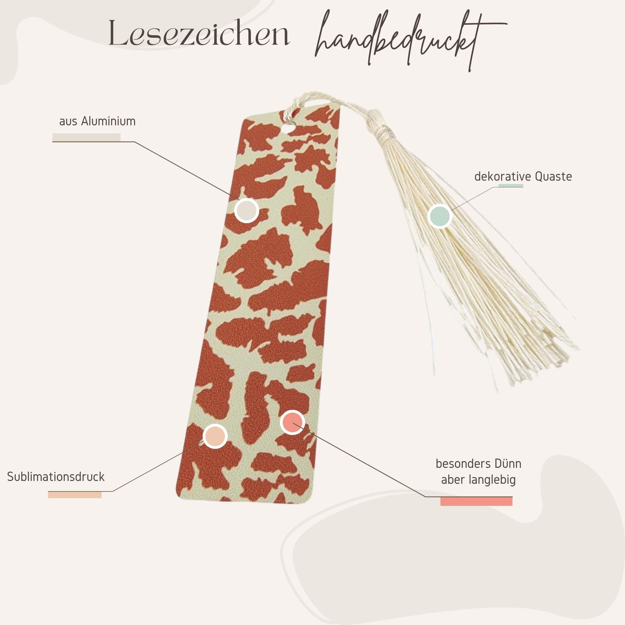 Lesezeichen aus Aluminium Animalprint Geschenk Geburtstag Mitbringsel Freundin Buchgeschenk Bookmark Giraffe #LEALU Lesezeichen aus Aluminium Animalprint Geschenk Geburtstag Mitbringsel Freundin Buchgeschenk Bookmark Giraffe #LEALU