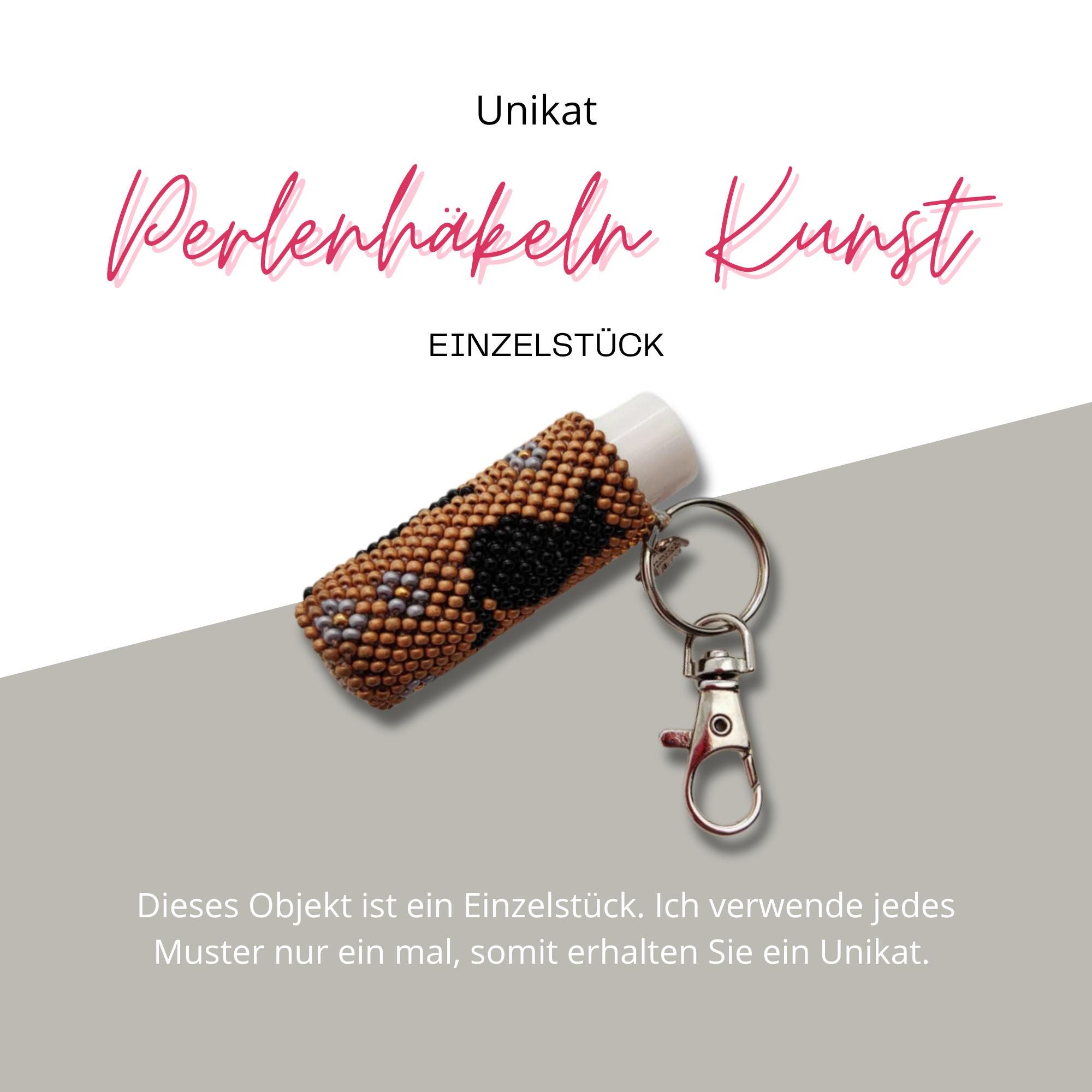 Anhänger für Lippenpflegestift Katze Lippenbalsam Täschchen Schlüsselanhänger aus Rocailles Miniperlen gehäkelt #1583201560 Anhänger für Lippenpflegestift Katze Lippenbalsam Täschchen Schlüsselanhänger aus Rocailles Miniperlen gehäkelt #1583201560