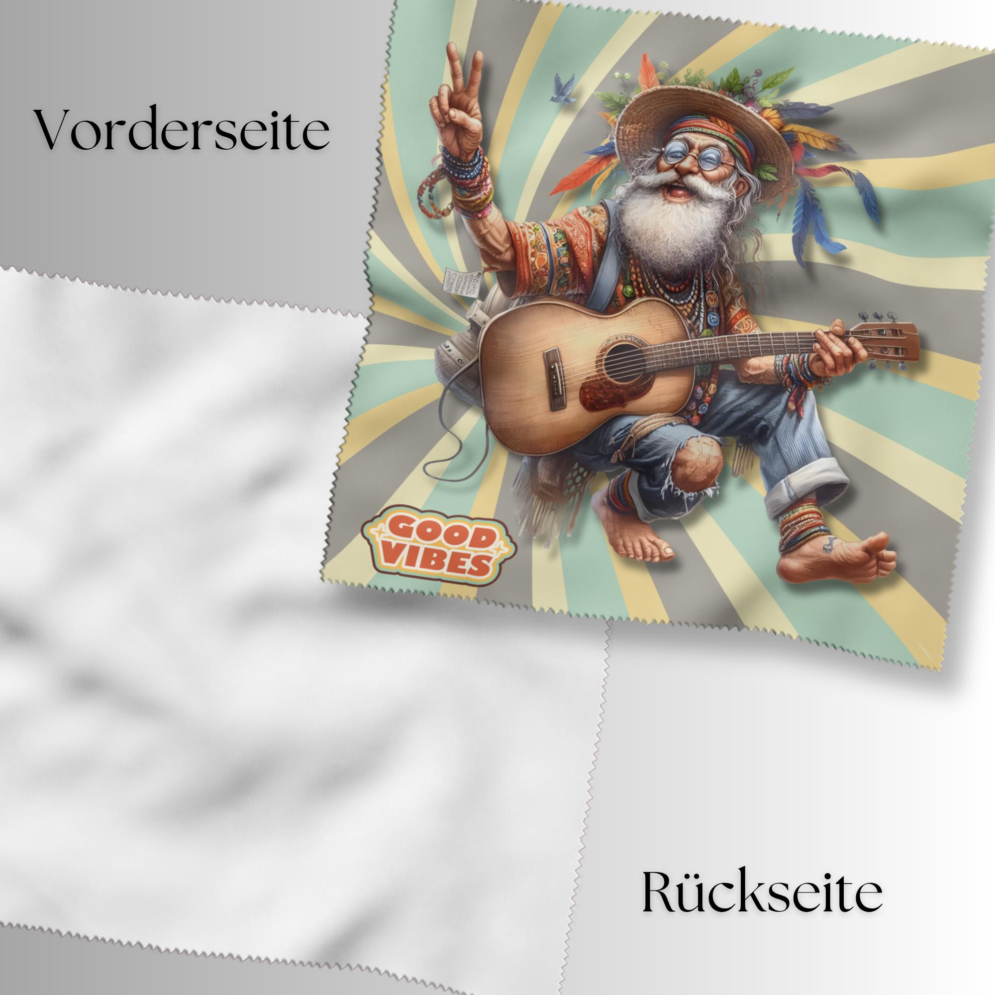 Brillenputztuch Hippie Gitarre bedrucktes Mikrofasertuch für Sonnenbrille Display Handy Geschenk Musiker Mitbringsel Gitarrenspieler #MC19 Brillenputztuch Hippie Gitarre bedrucktes Mikrofasertuch für Sonnenbrille Display Handy Geschenk Musiker Mitbringsel Gitarrenspieler #MC19