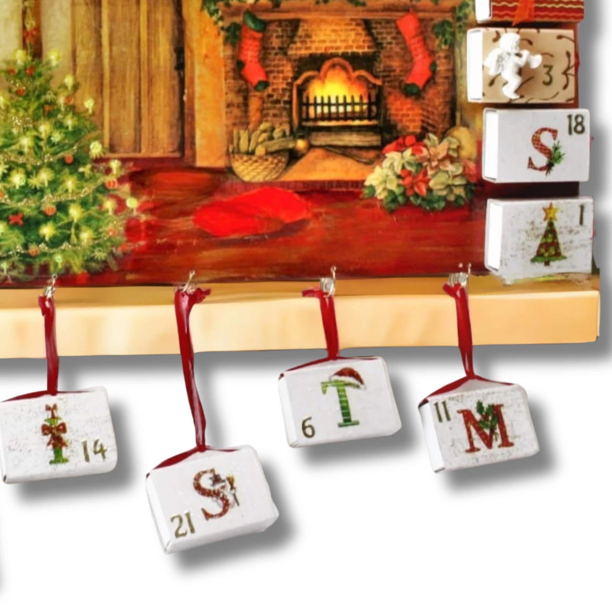 Adventskalender aus 24 Streichholzschachteln Wand Deko zu Weihnachten Adventskalender zum Befüllen Adventsdeko Geschenk Freundin #627795431