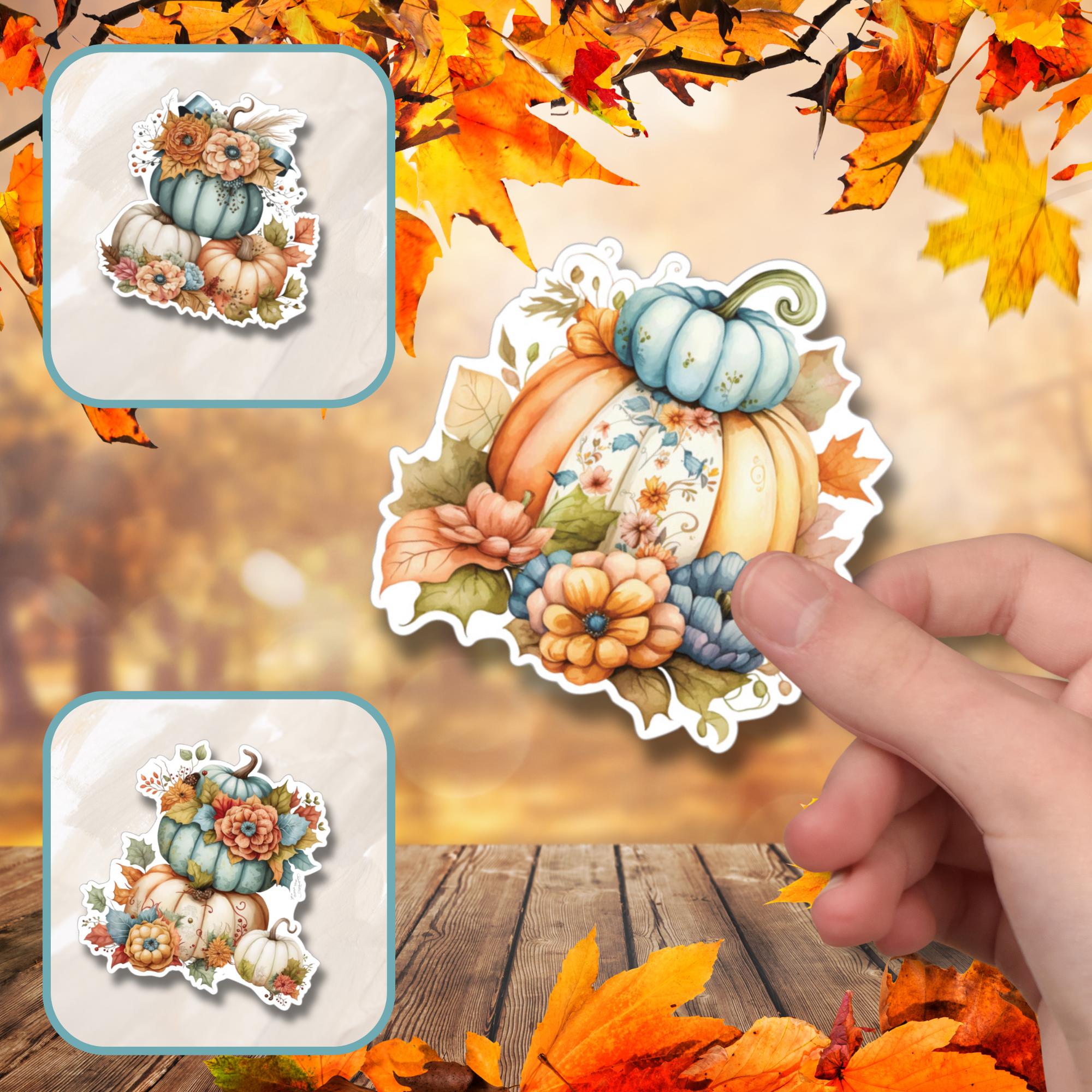Kürbis Aufkleber Herbst Deko Sticker großer Geschenkaufkleber Koffersticker - 3 Aufkleber zur Auswahl in Weiß oder Transparent #SEG8 Kürbis Aufkleber Herbst Deko Sticker großer Geschenkaufkleber Koffersticker - 3 Aufkleber zur Auswahl in Weiß oder Transparent #SEG8
