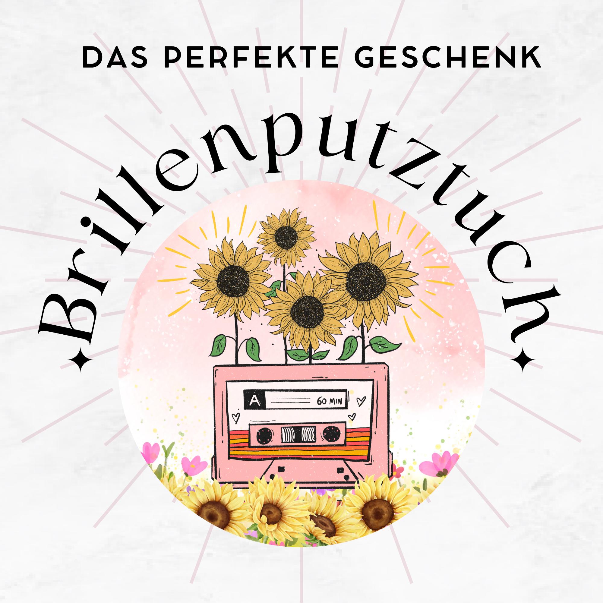 Brillenputztuch Musik Sonnenblumen MC bedrucktes Mikrofasertuch für Sonnenbrille Geschenk Musiker Mitbringsel Musikliebhaber #MC8 Brillenputztuch Musik Sonnenblumen MC bedrucktes Mikrofasertuch für Sonnenbrille Geschenk Musiker Mitbringsel Musikliebhaber #MC8
