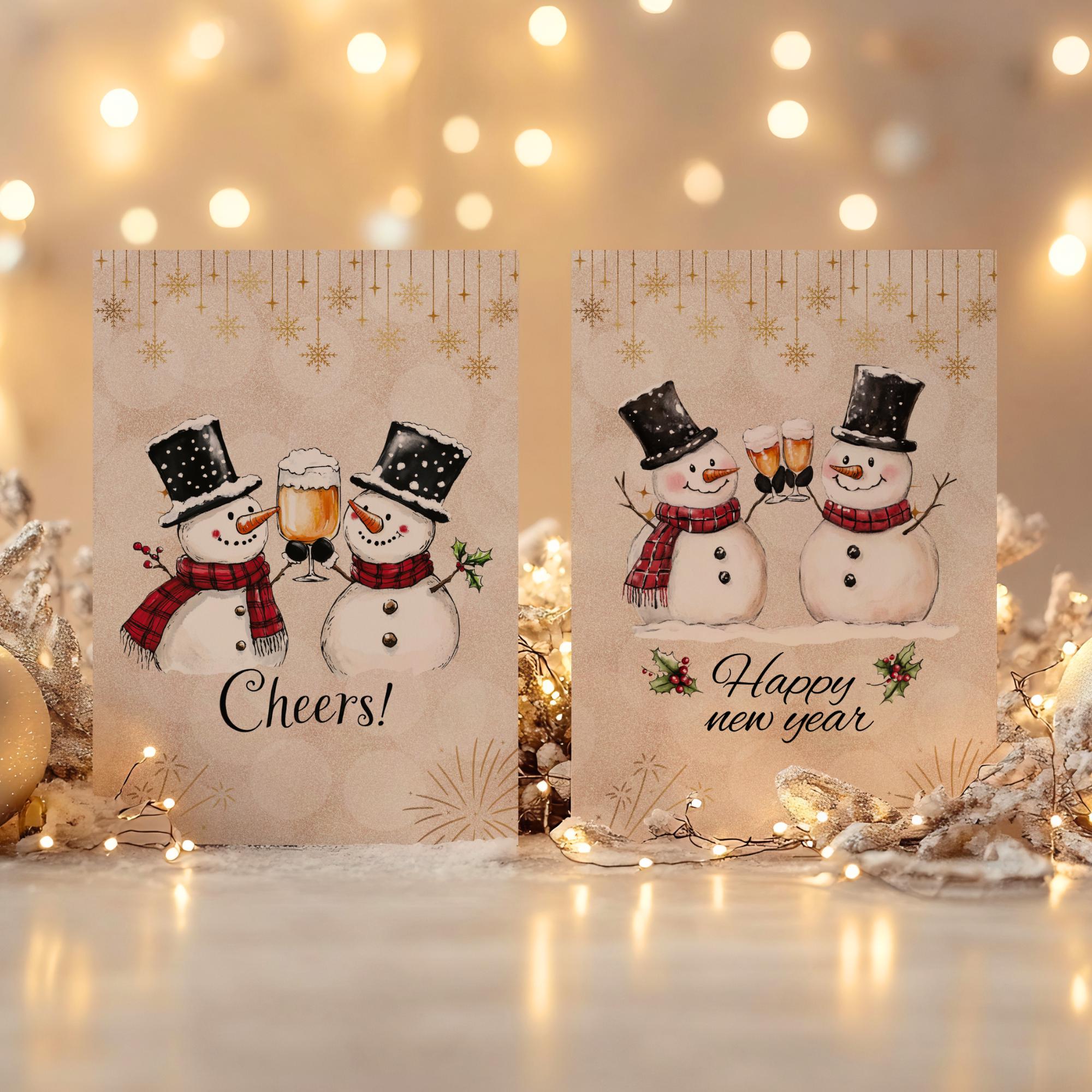 Weihnachtskarte, 2 Kartenmotive zur Auswahl, Postkarte, Grußkarte, Geschenkkarte, Weihnachtsgruß  #PHO