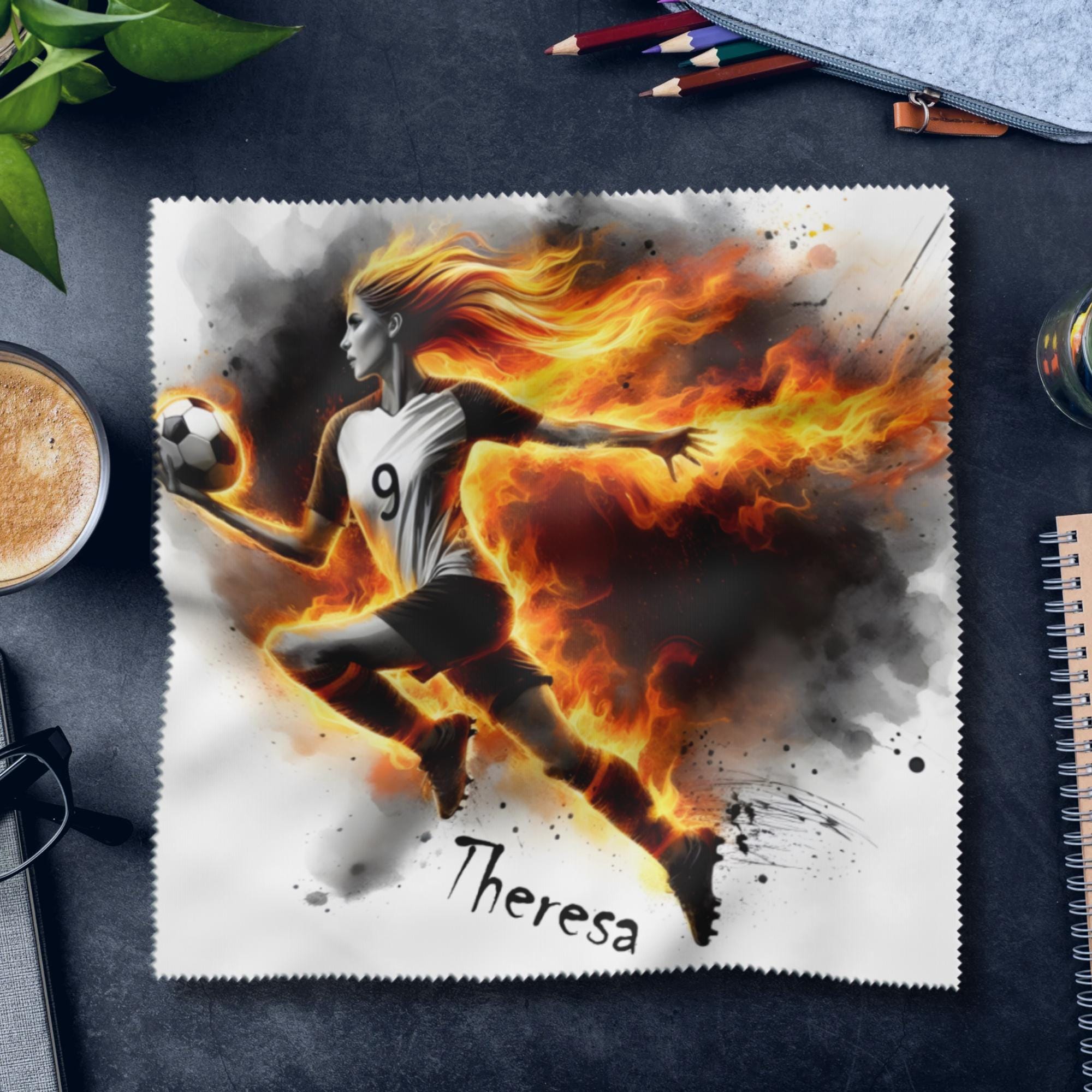 Brillenputztuch mit Namen Geschenk Geburtstag Fußballerin bedrucktes Mikrofasertuch für Brillen Displays Objektive #SP38P Brillenputztuch mit Namen Geschenk Geburtstag Fußballerin bedrucktes Mikrofasertuch für Brillen Displays Objektive #SP38P