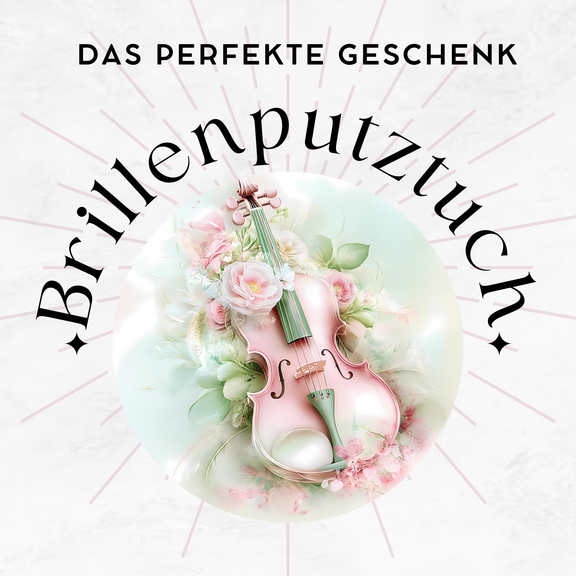 Brillenputztuch Cello bedrucktes Mikrofasertuch für Sonnenbrille Display Handy Geschenk Musiker Mitbringsel Musiklehrer #MC9