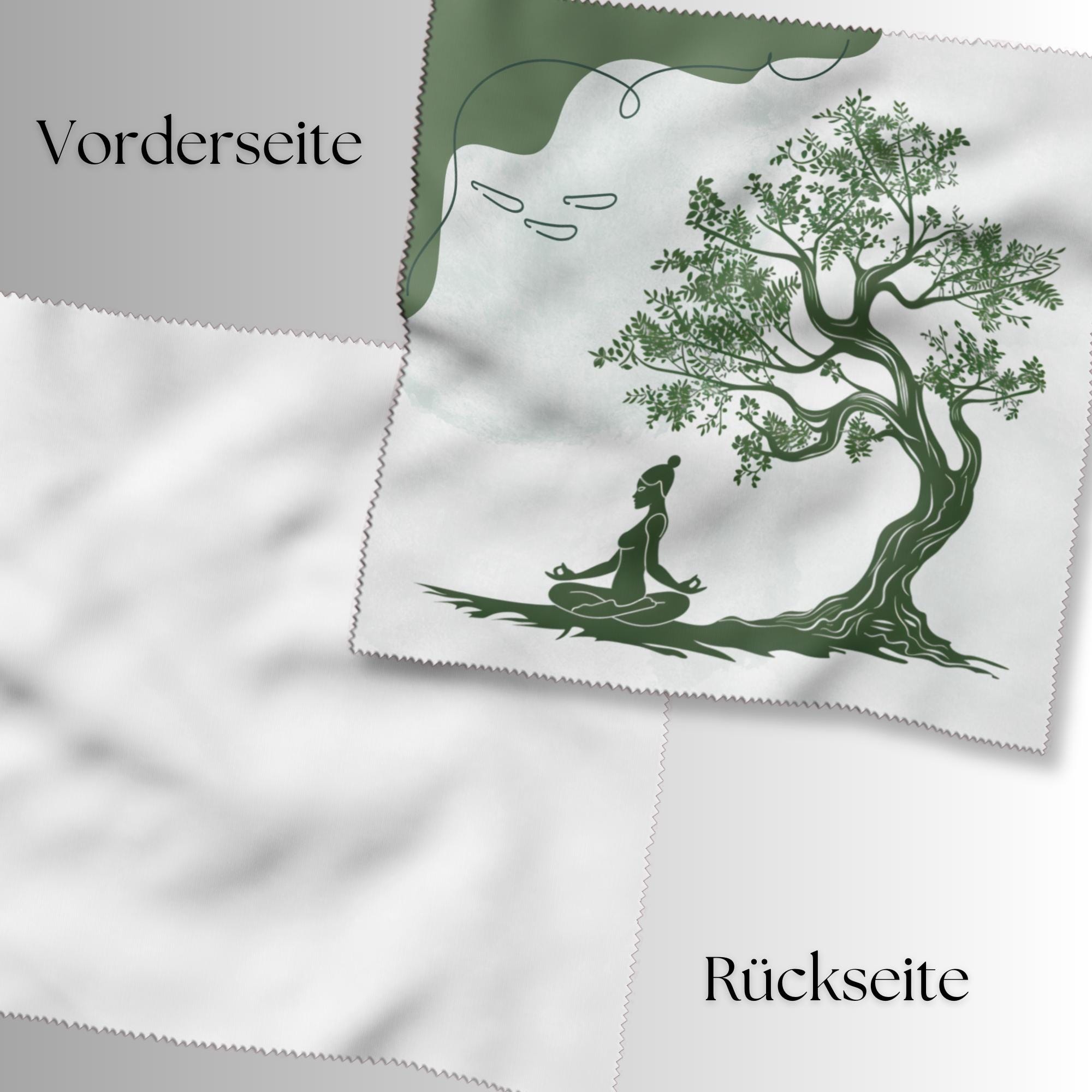 Brillenputztuch bedrucktes Mikrofasertuch für Brillen Tuch für Displays Geschenk Geburtstag für Yoga Fan Yogi #SP30