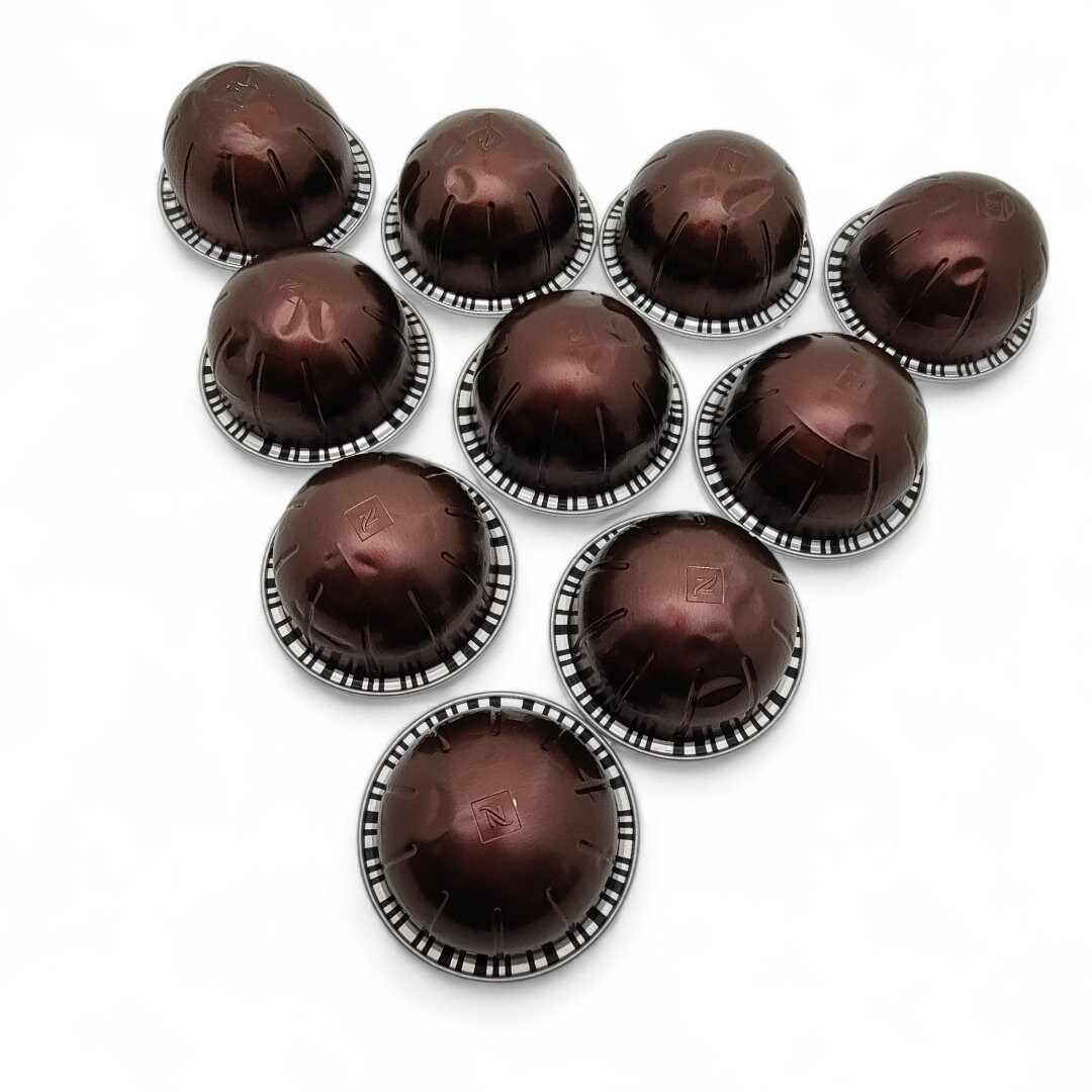 10 leere GROßE Kaffeekapseln Farbe : Braun  #KVS