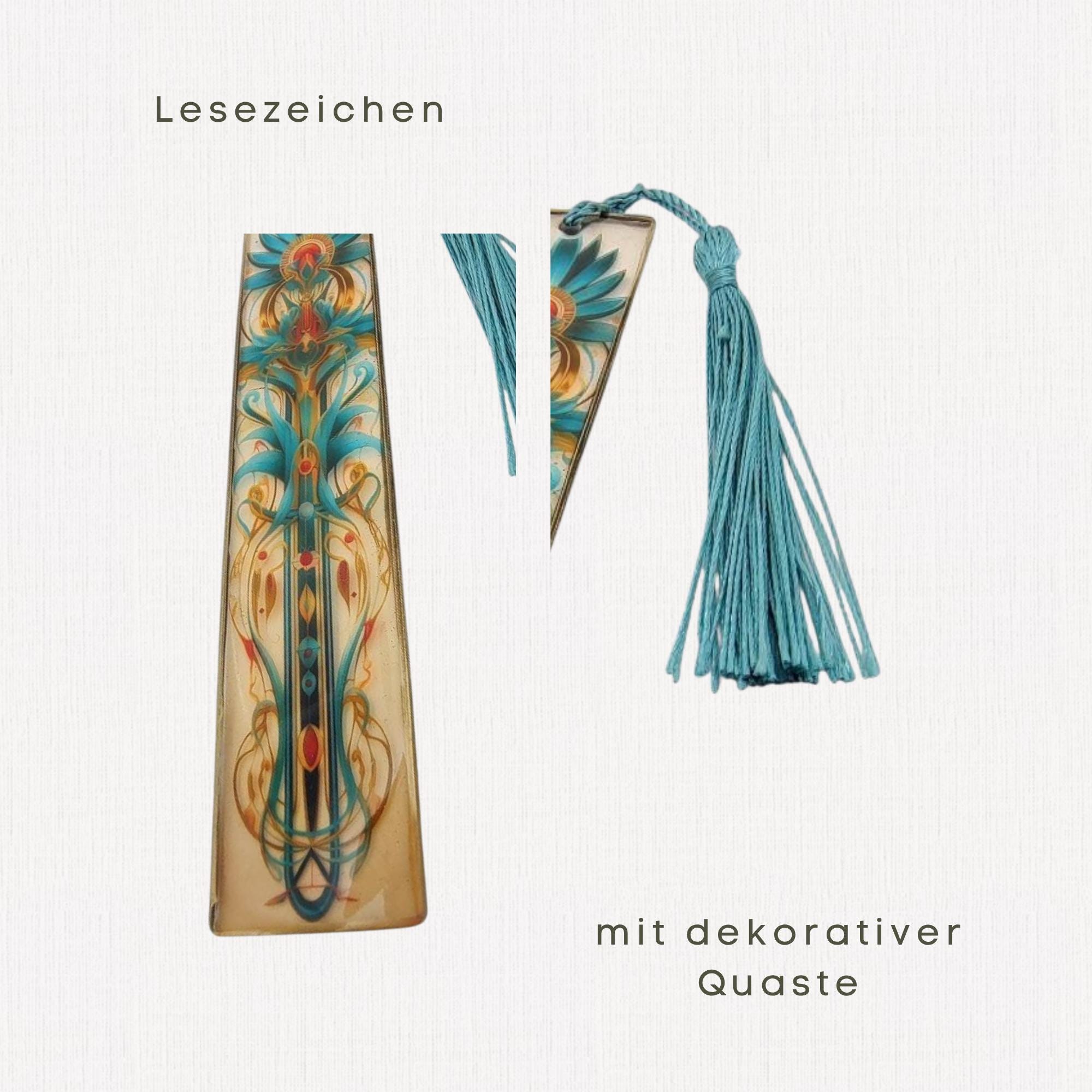 Lesezeichen aus Epoxidharz Mintgrün Gelb Geschenk Geburtstag Mitbringsel zum Buchgeschenk Geschenkidee Buchzeichen transparent #LEEPOX