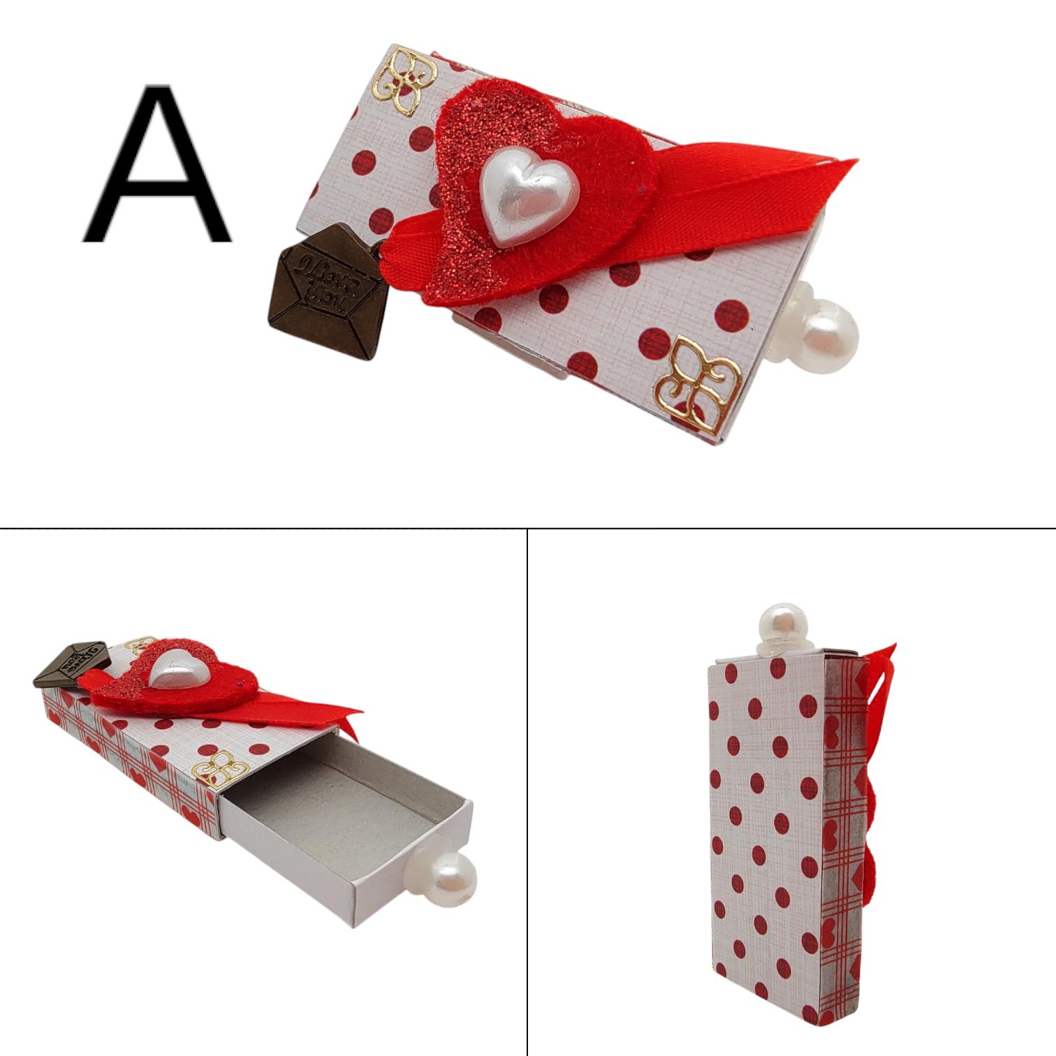 Schachtel Geldgeschenk Hochzeit verzierte Streichholzschachtel als originelle Geschenkverpackung für Geld Gutscheine  #613961050-A,B,C,D